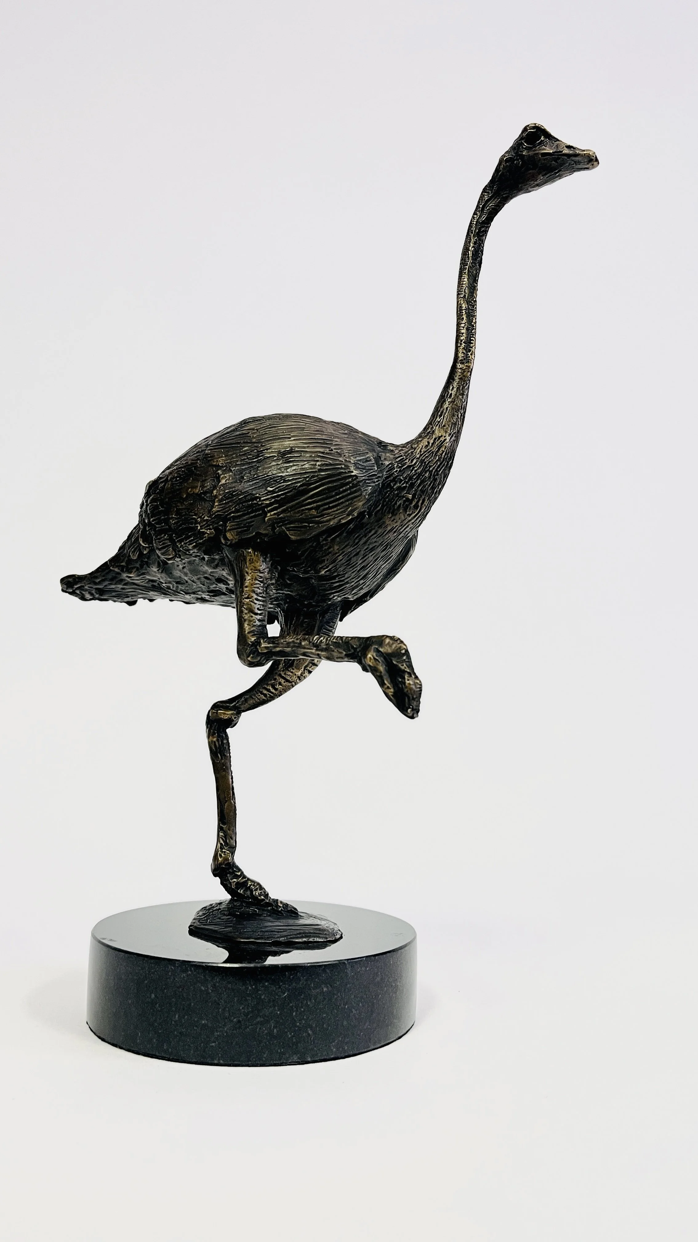 John Sumner bronze sculpture of an ostrich