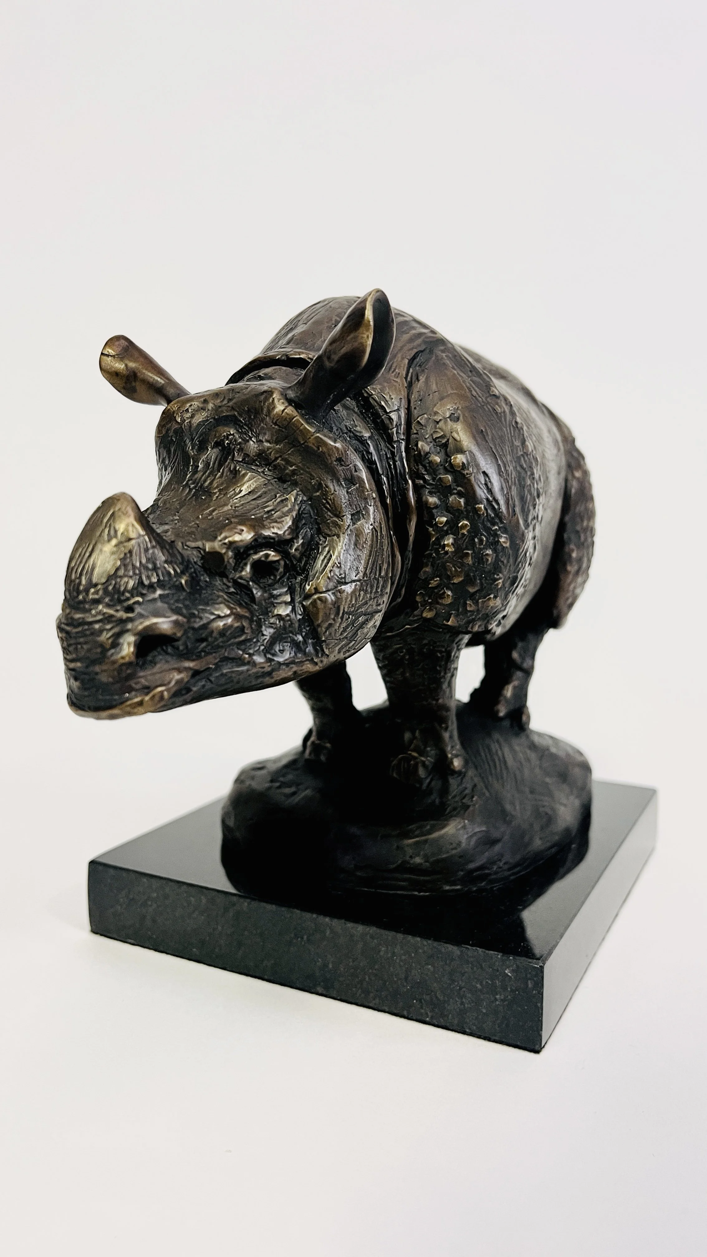 John Sumner bonze sculpture of rhino