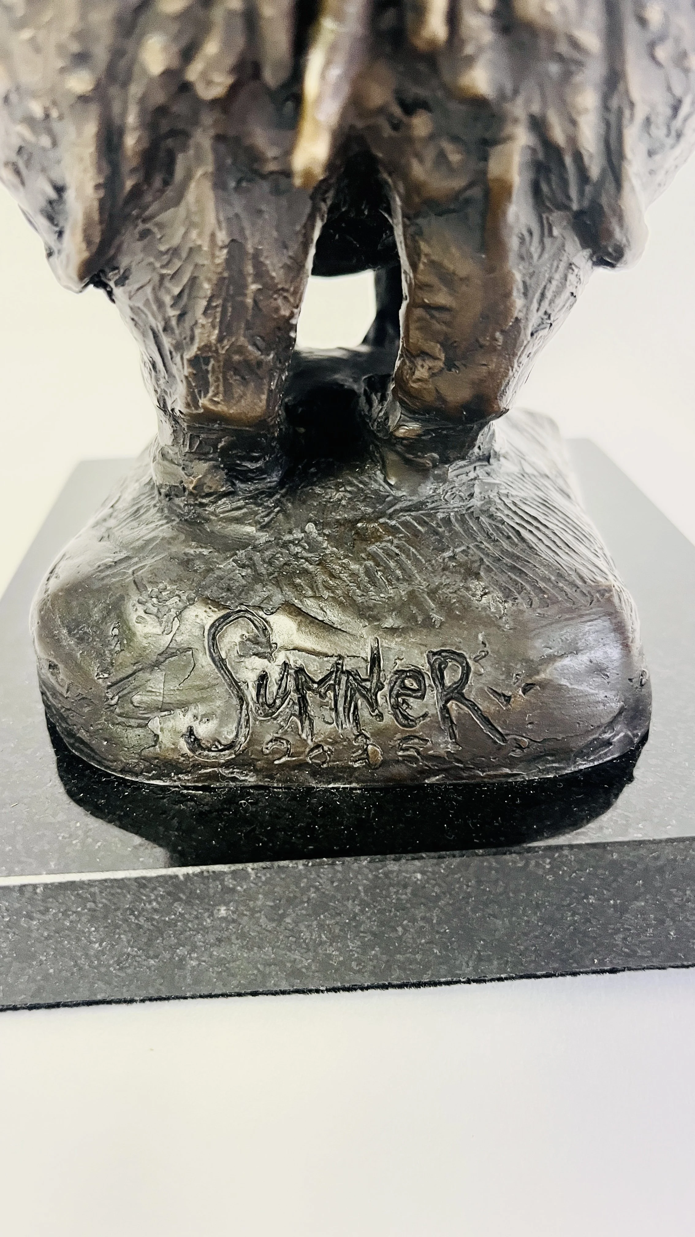 John Sumner bonze sculpture of rhino