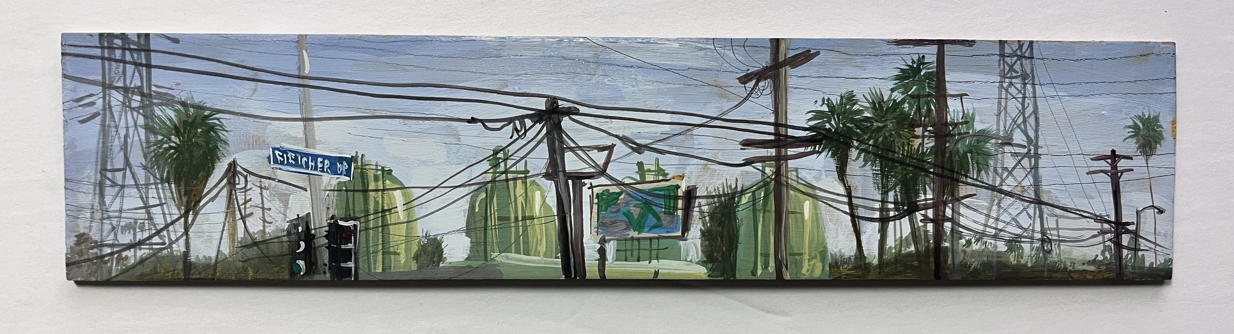 Fletcher St., Los Angeles
Gouache on Panel