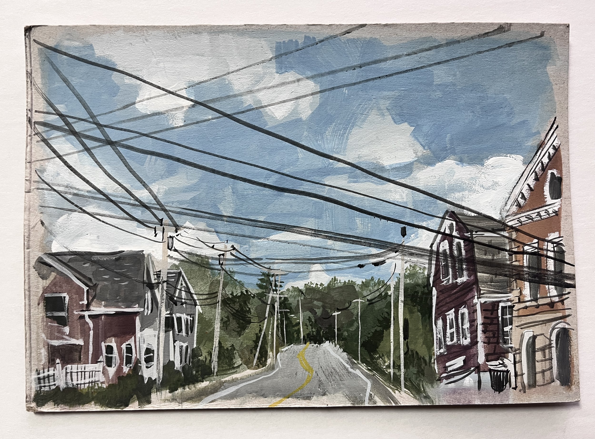 Wickford, Rhode Island
Gouache on Panel