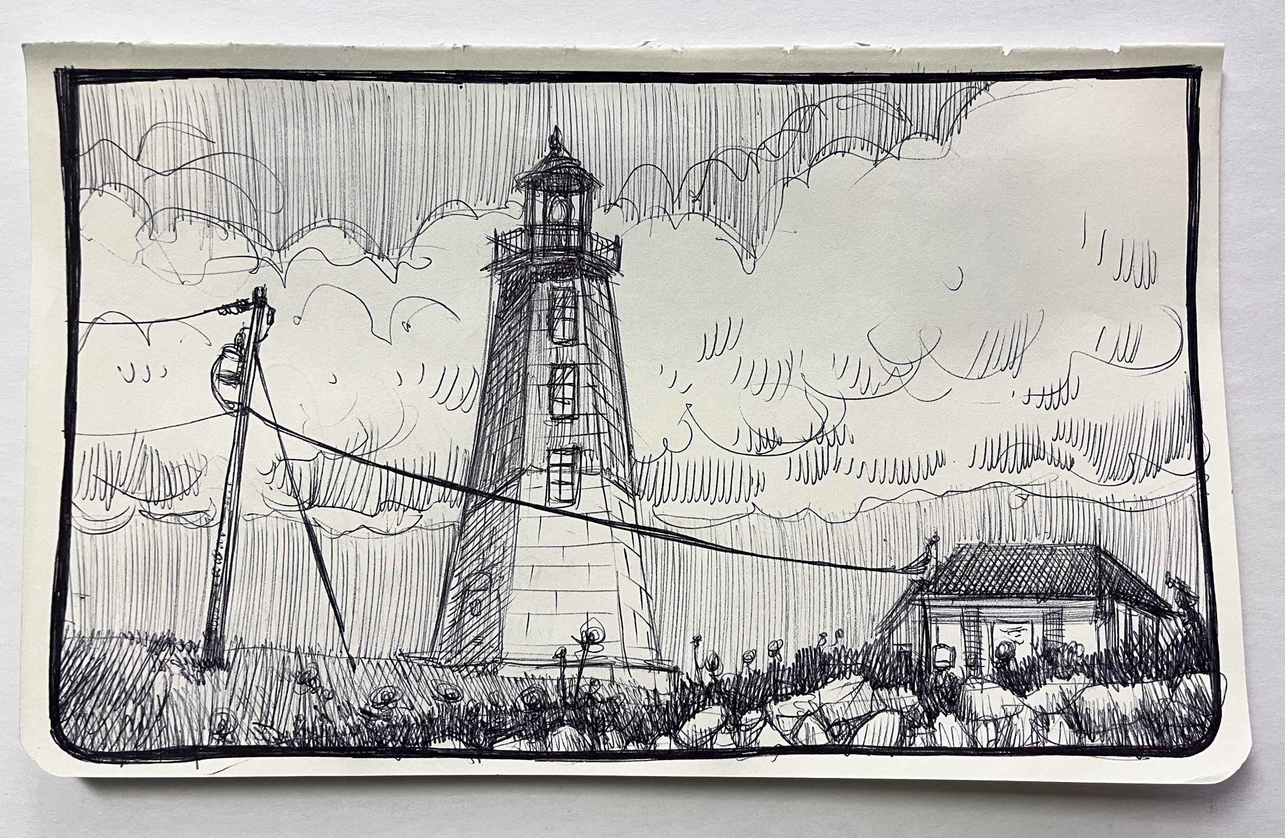 Point Judith Lighthouse, Rhode Island
Pen and Ink