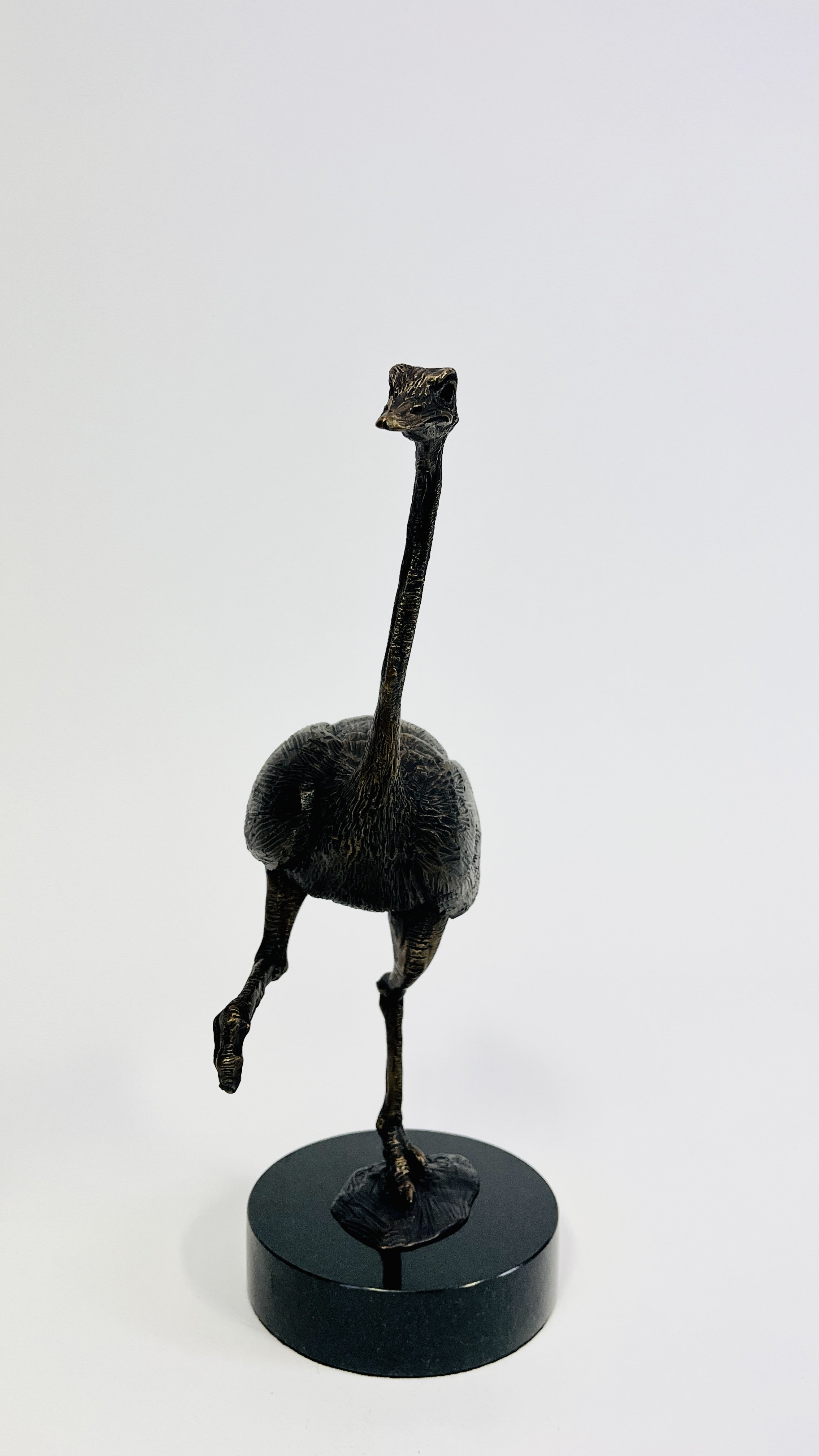 John Sumner bronze sculpture of an ostrich