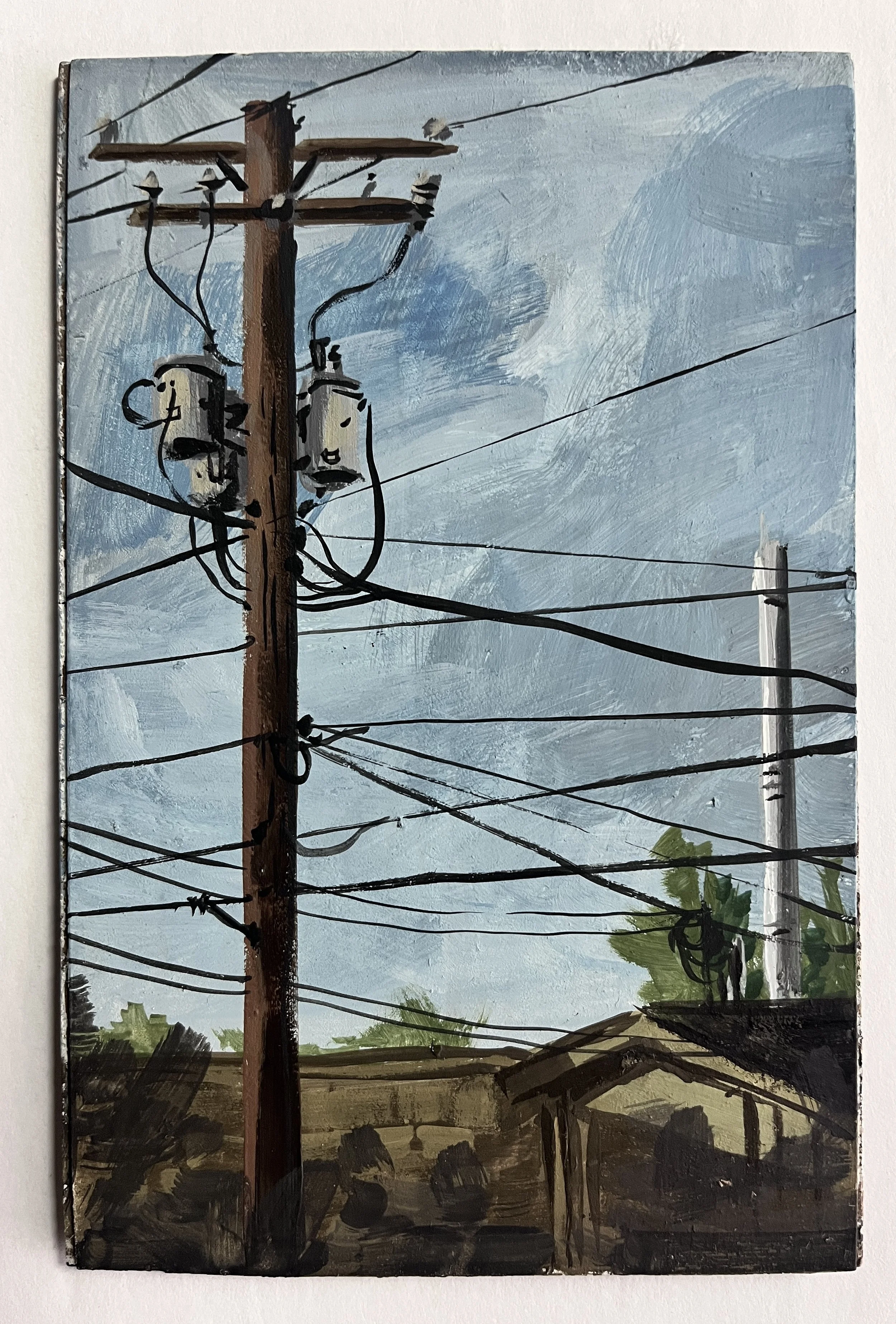 Santa Barbara Alley Way
Gouache on Panel