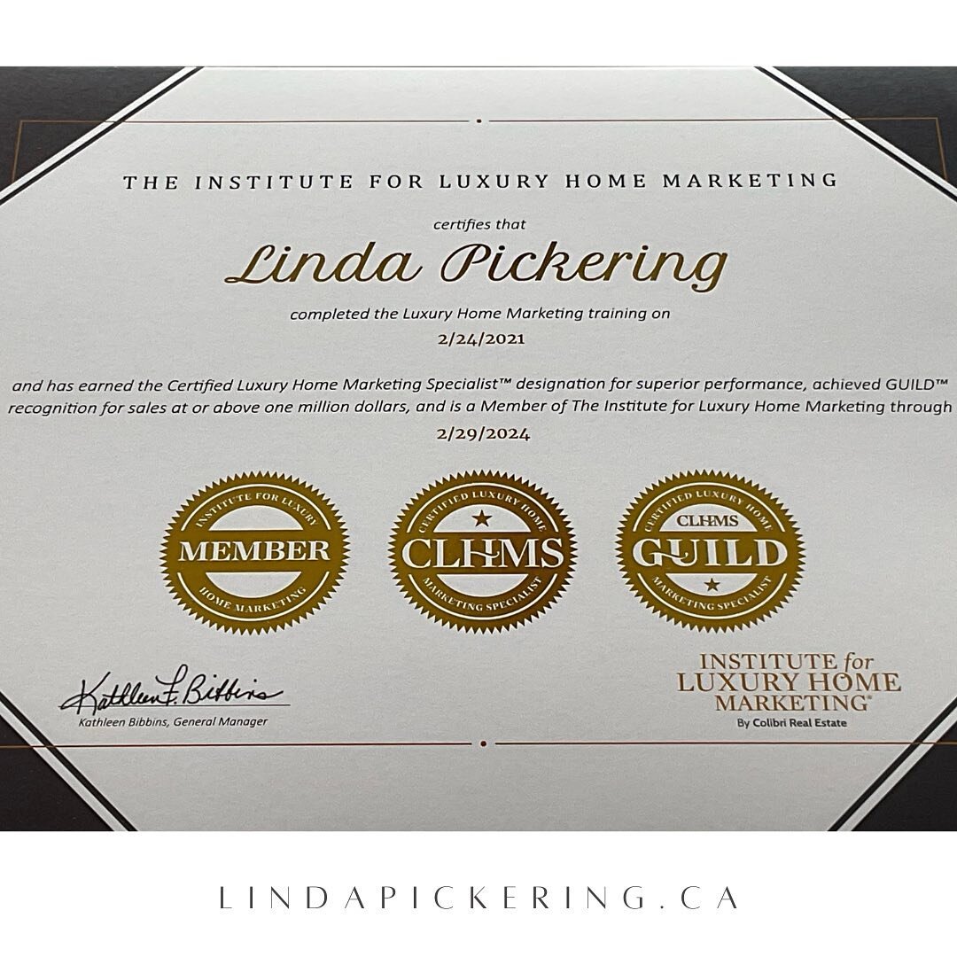 Proud to have completed The Institute for Luxury Home Marketing Specialist&trade; &nbsp;designation. ⁣
It is a renowned symbol of achievement in global luxury markets. It guarantees affluent buyers and sellers that the agents who have earned it posse