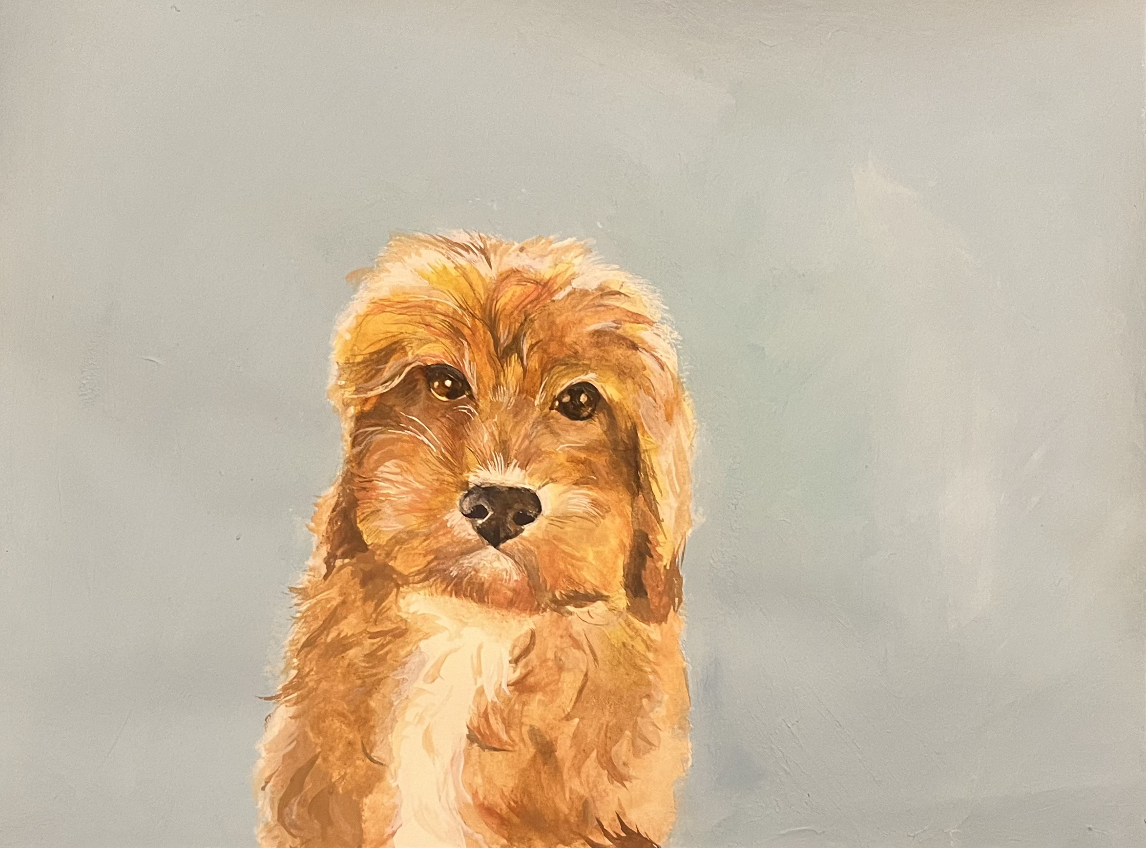 "Georgie,"
Acrylic and Watercolor on Watercolor paper, SOLD,
December, 2025.