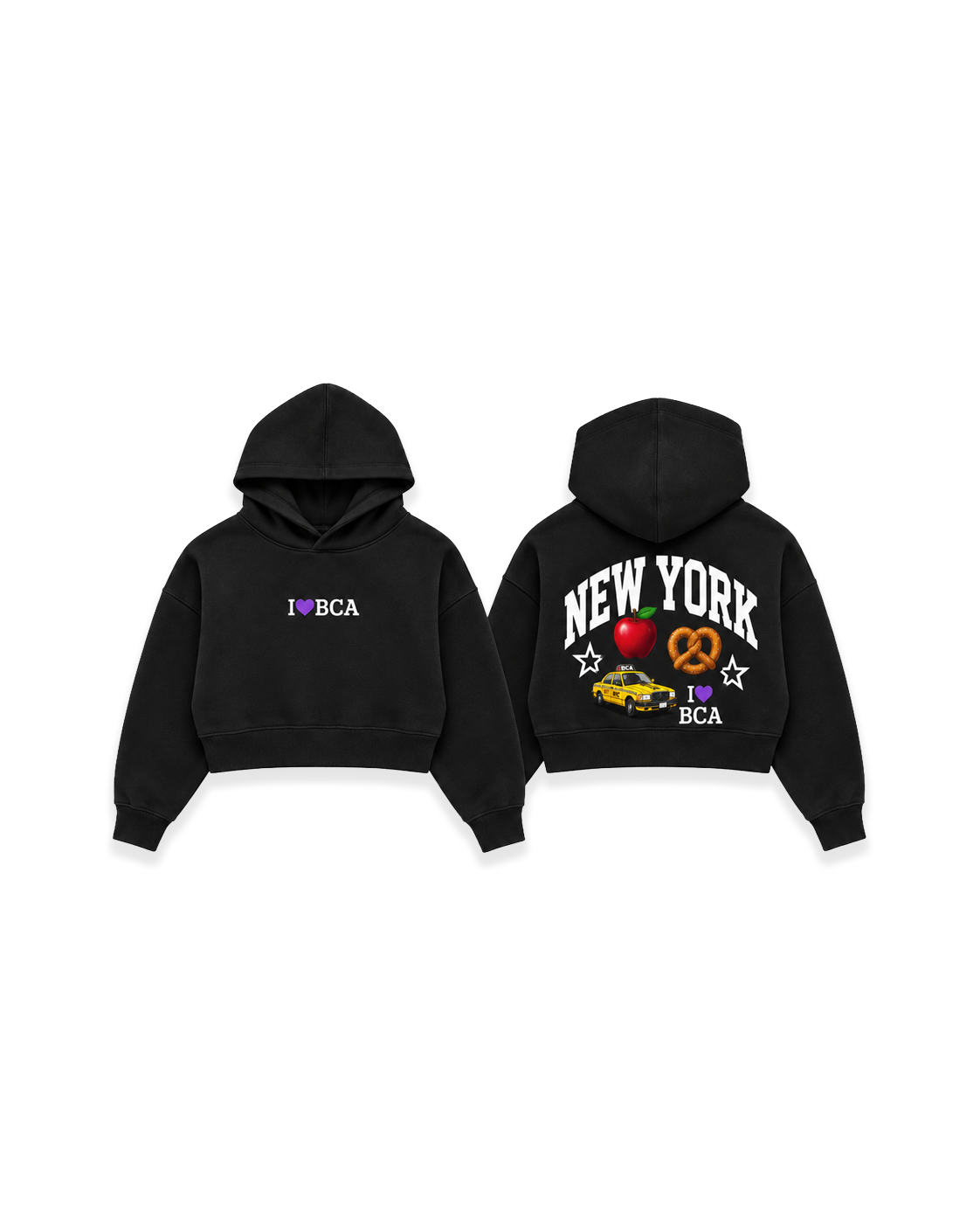 I ♥ BCA Relaxed Crop Hoodie