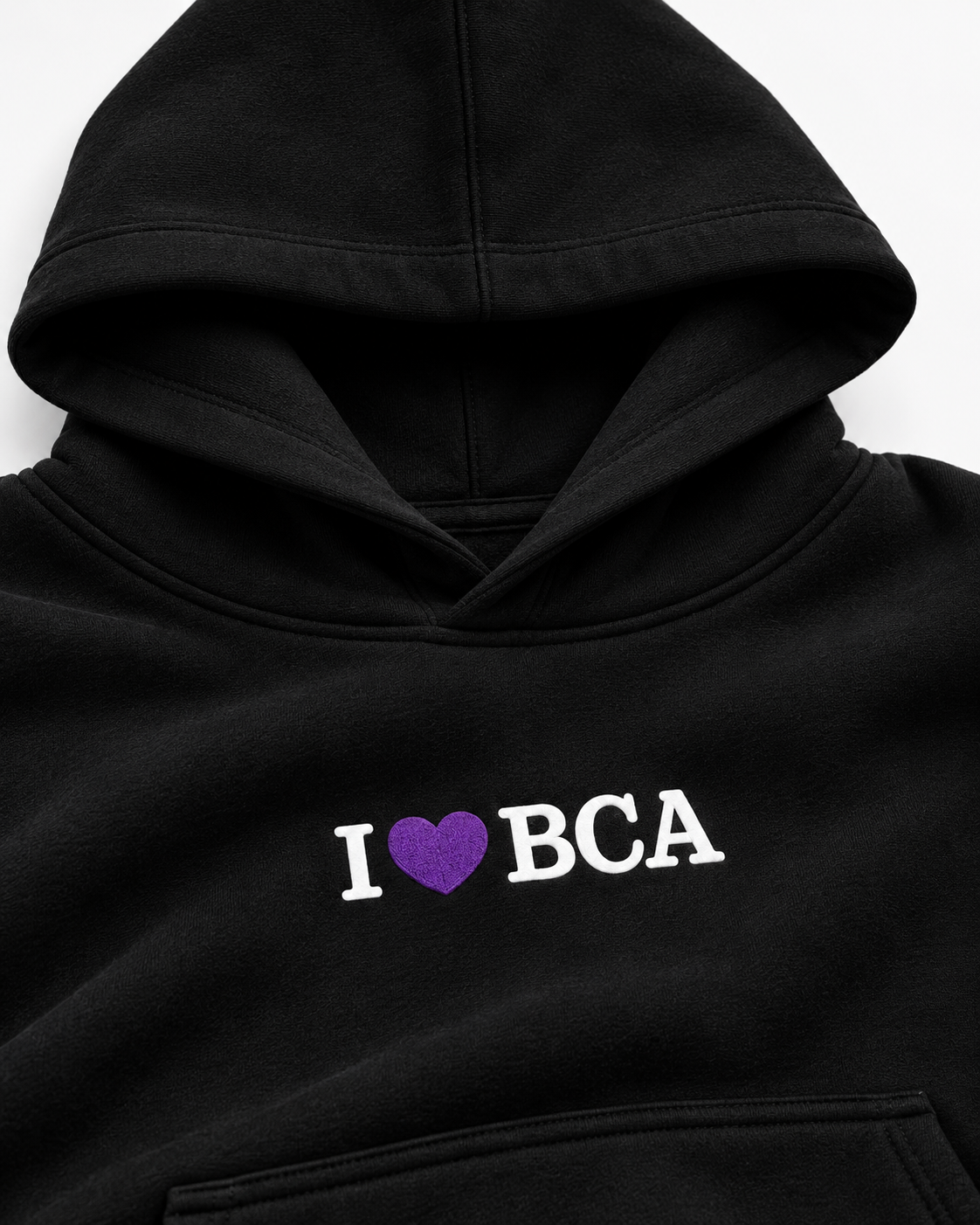 Black Hoodie with Purple Heart Logo.png