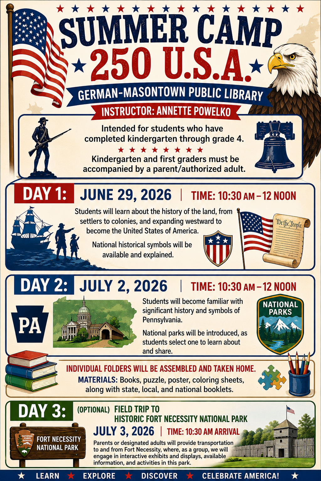 Summer Camp: 250 U.S.A.