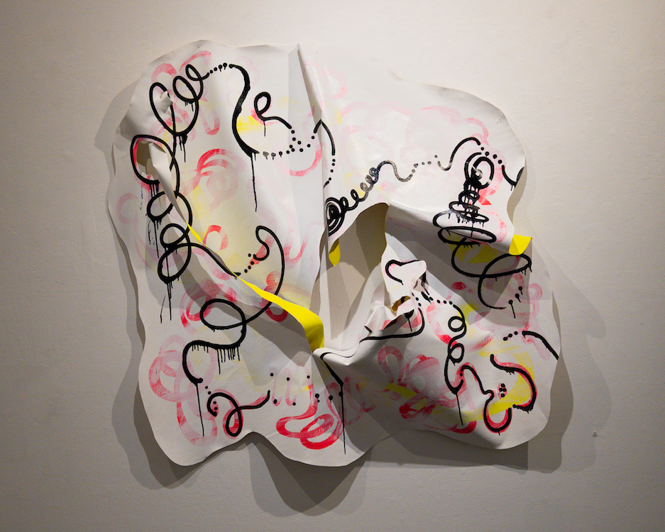 Lemix Remix, 2023.

Acrylic, oil, spray paint, glue, canvas.

Size Variable.