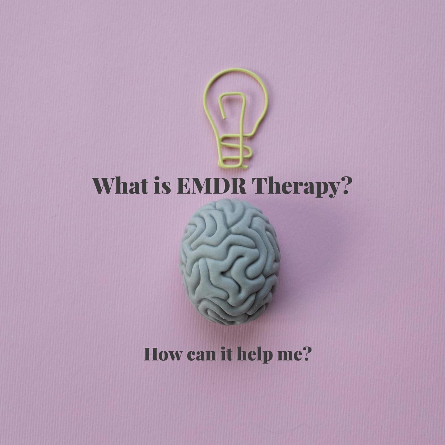 Eye Movement Desensitization and Reprocessing Therapy (EMDR) helps you access memories of a traumatic event in a very specific way. It combines eye movements and guided instruction to help you access those memories and reprocess what you remember fro