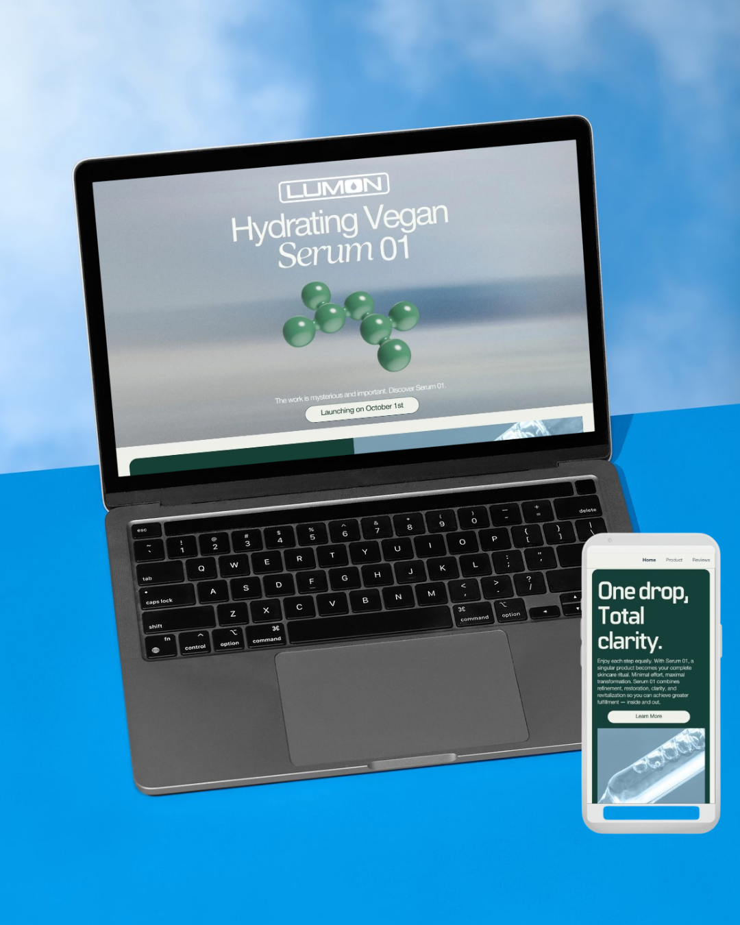 Lumon Serum 01 Landing Page