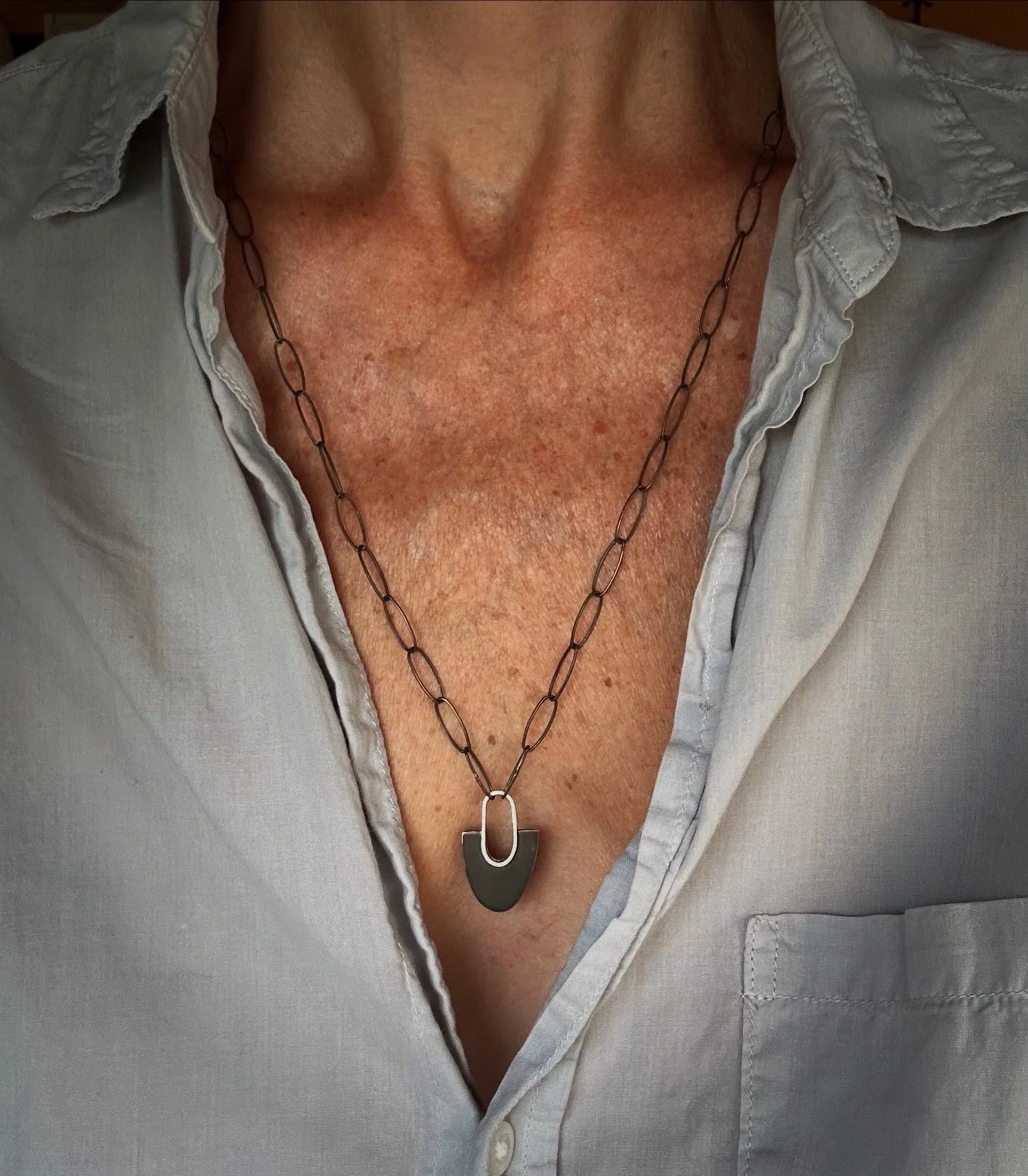 modern day talisman in sterling silver