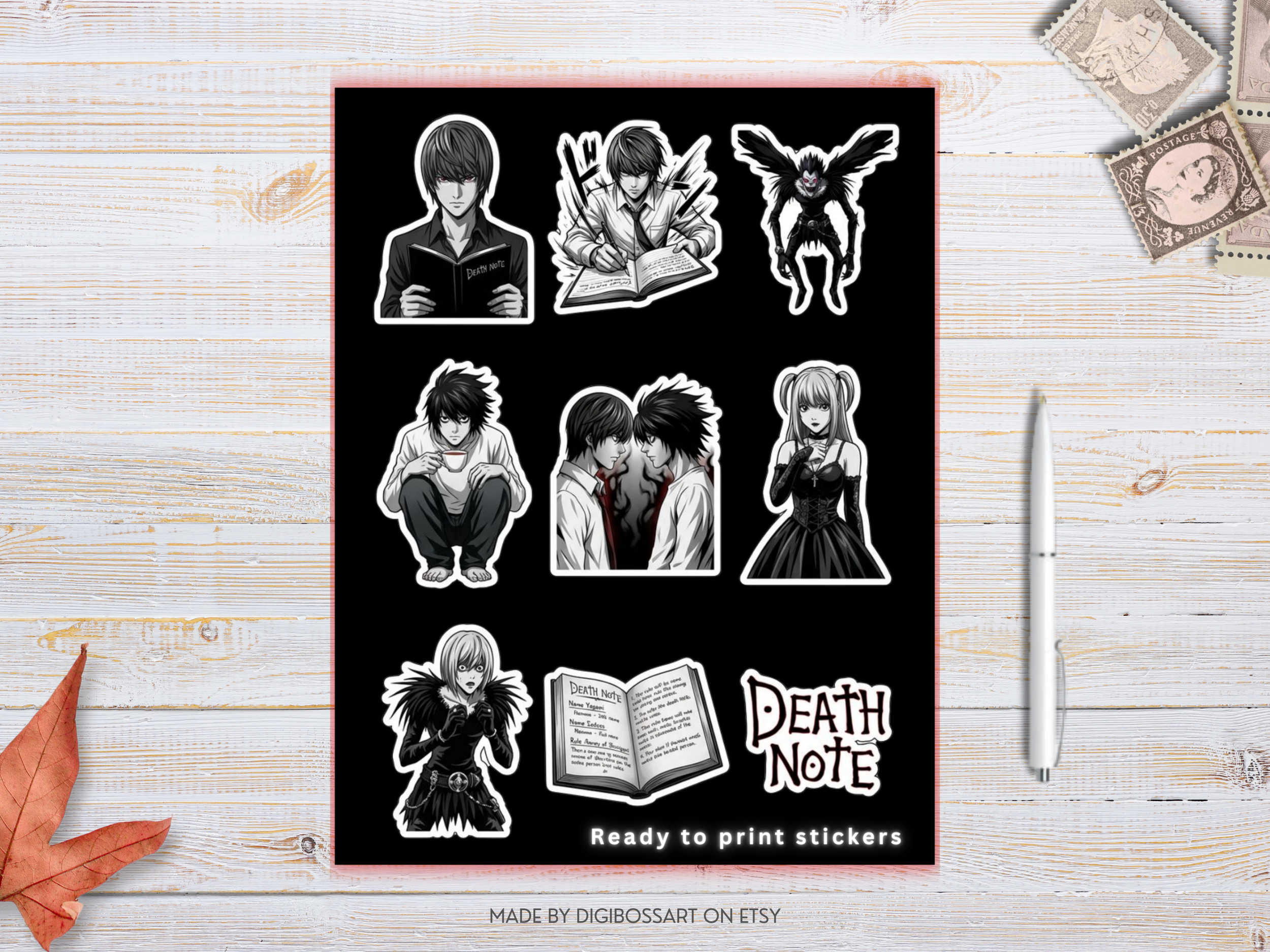 Death note stickers