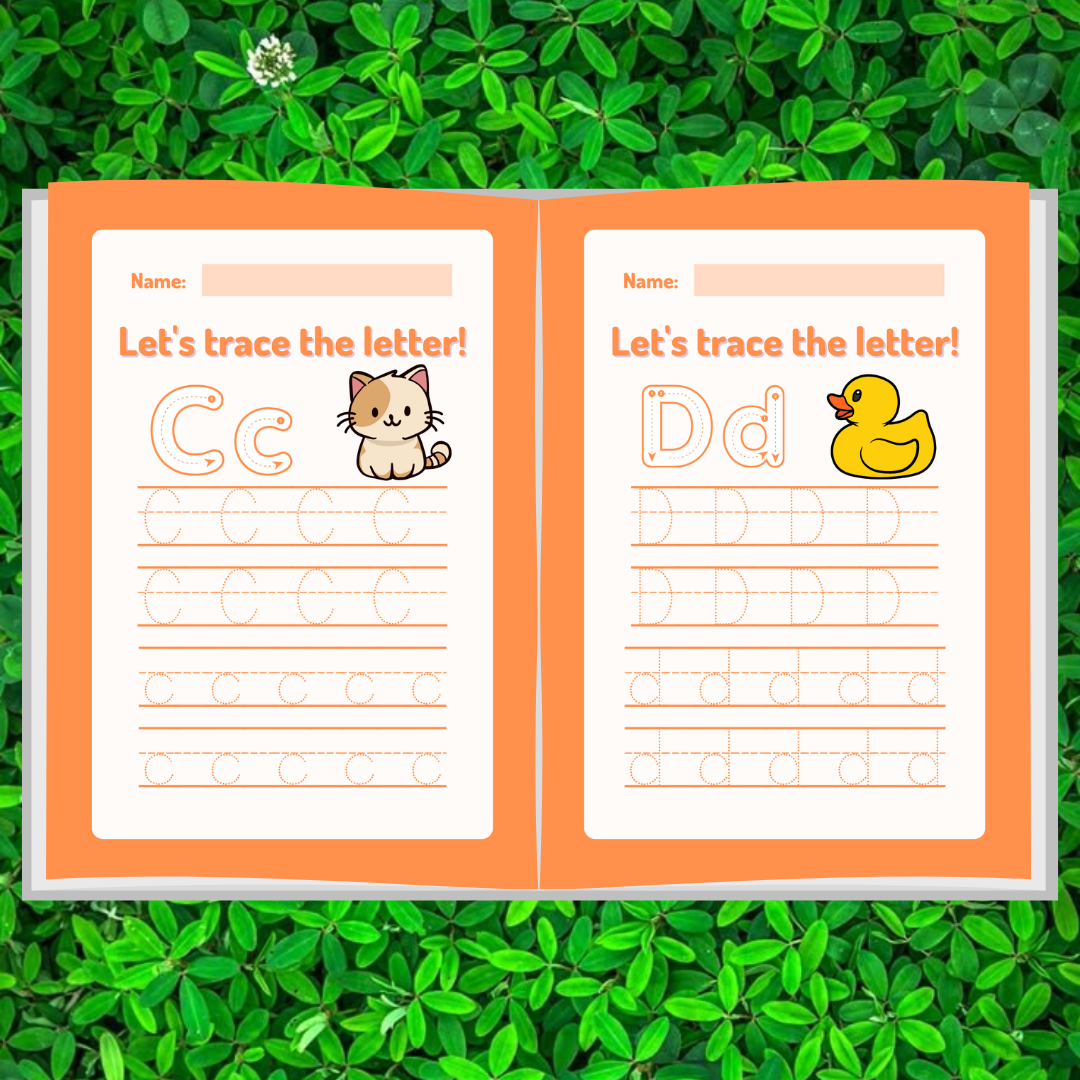 Printable tracing worksheet for the letter M featuring a monkey