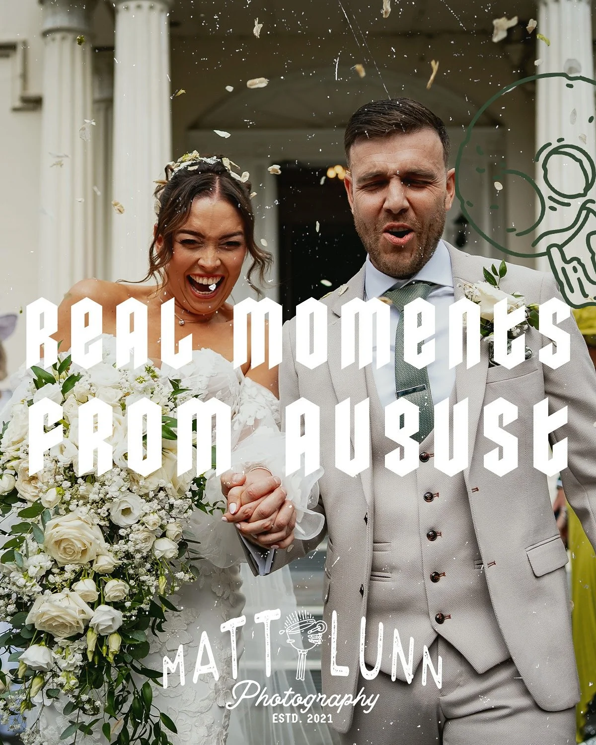 ⚡️ REAL MOMENTS FROM AUGUST&hellip;

Oh it&rsquo;s been a minute since I last did one of these! But let&rsquo;s gooo! 

The real moments of a wedding day if I&rsquo;m honest can be some of the best photos in your gallery, completely undirected, just 