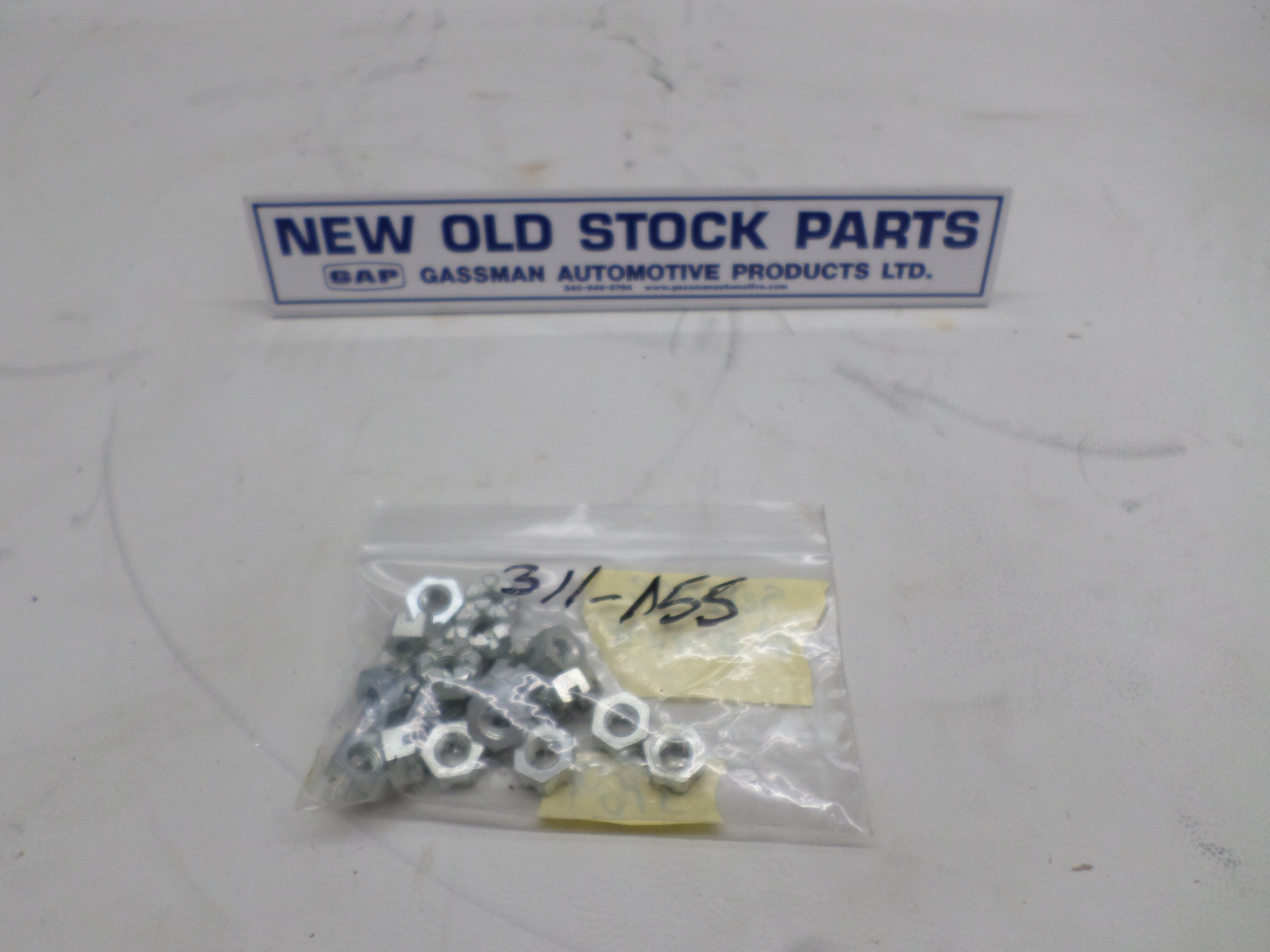 New AH, MG Whitworth Thin Catsle Slotted Nut 5/16 Threads Per Inch