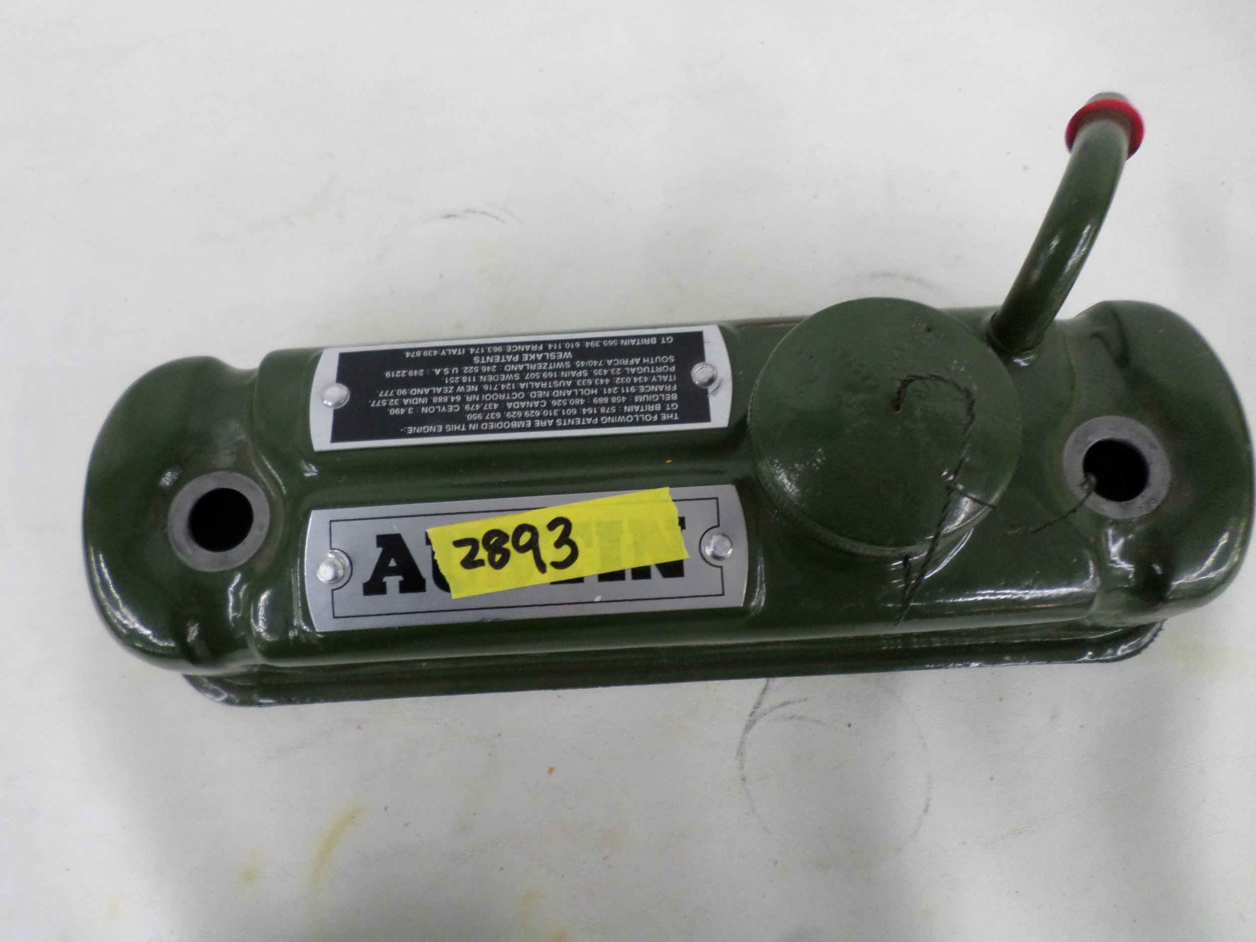 Used Valve Cover Painted with New Identification Plates and Caps