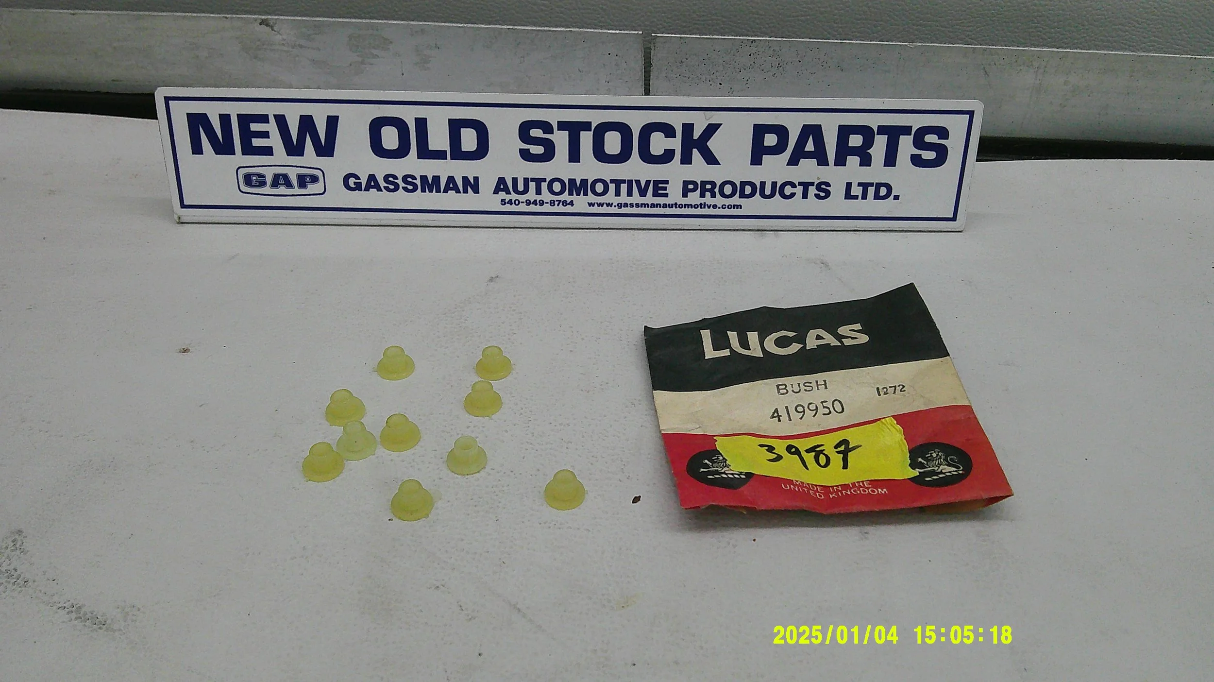 NOS Lucas MG, Triumph, AH Contact Breaker Lever Insulating Bush, SOLD INDIVIDUALLY