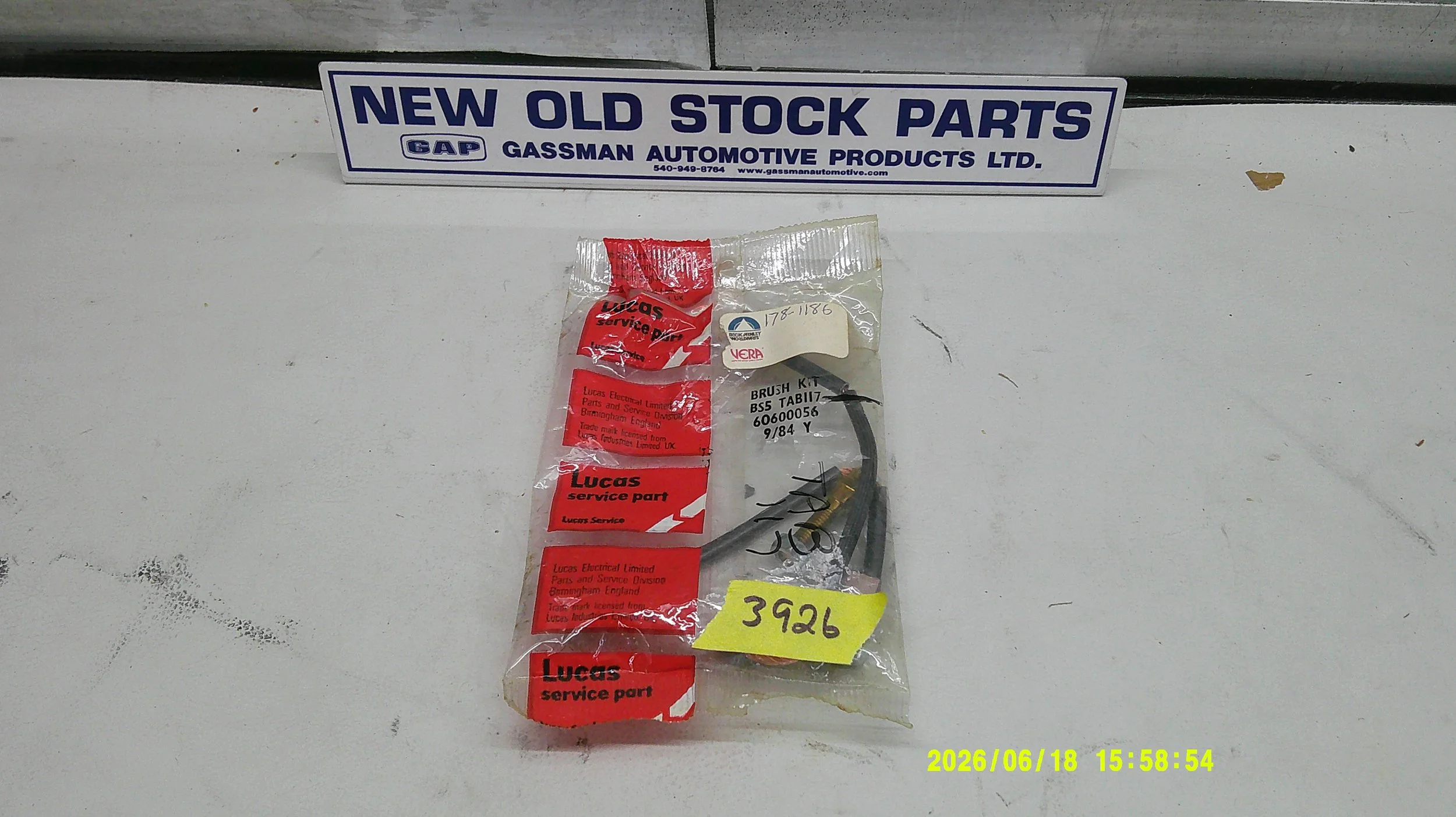 NOS Lucas Starter Motor Brush Set