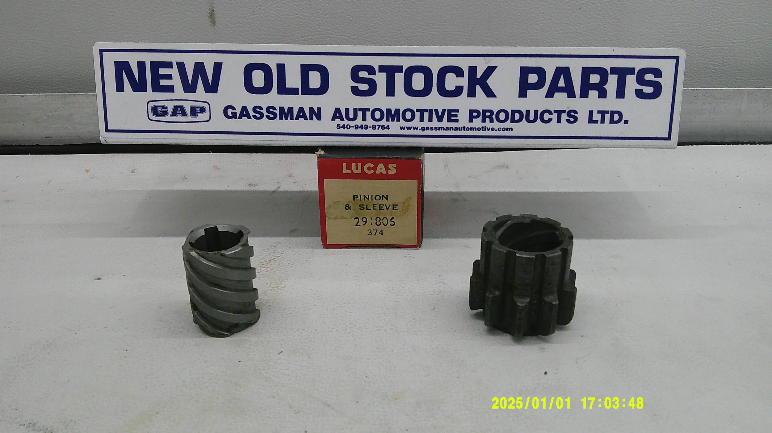 NOS Lucas TR, Morgan Starter Drive Pinion and Sleeve Assembly