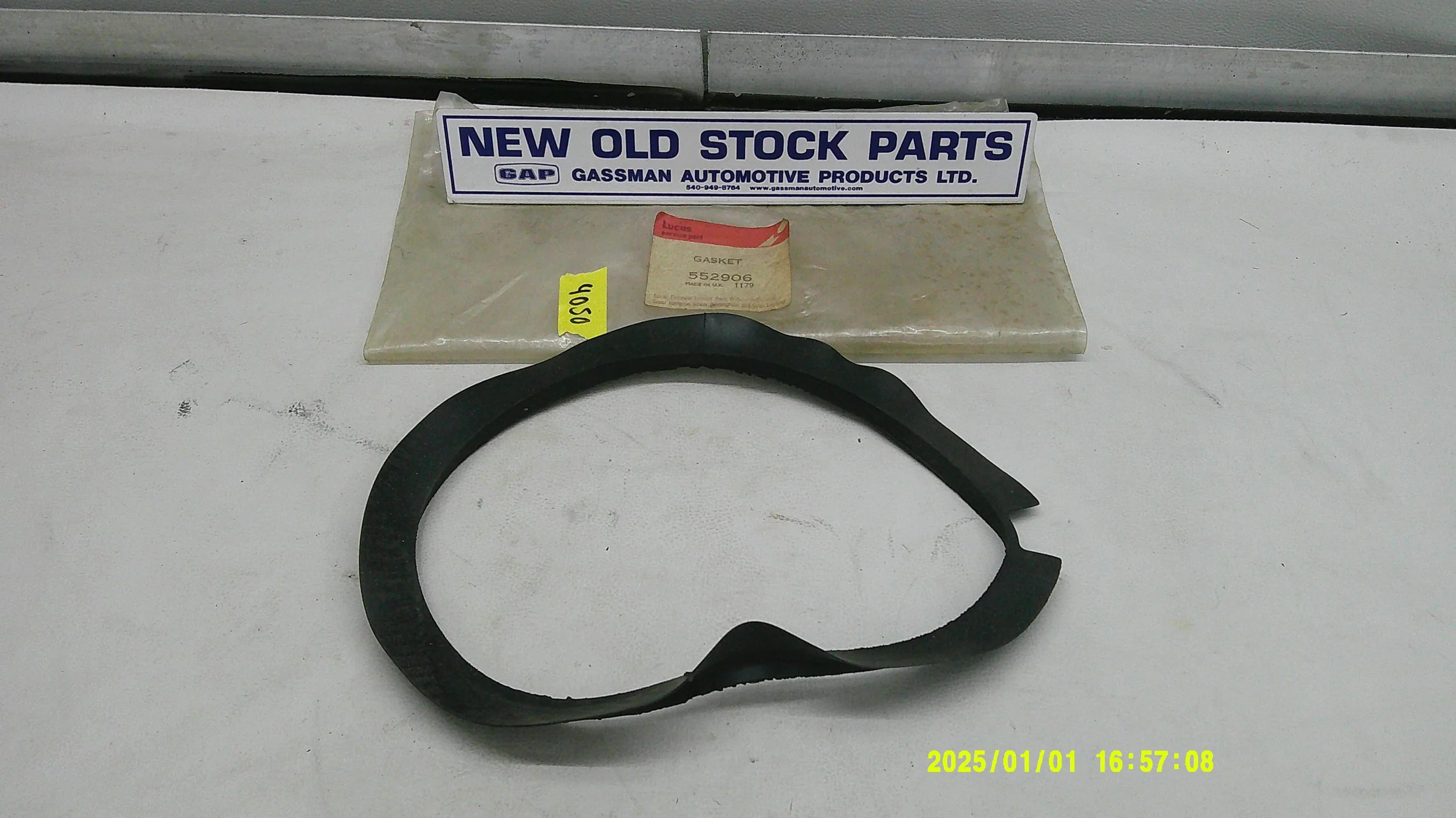 NOS Lucas MG, TR, AH, Jag 7 Inch Headlamp Rubber Gasket