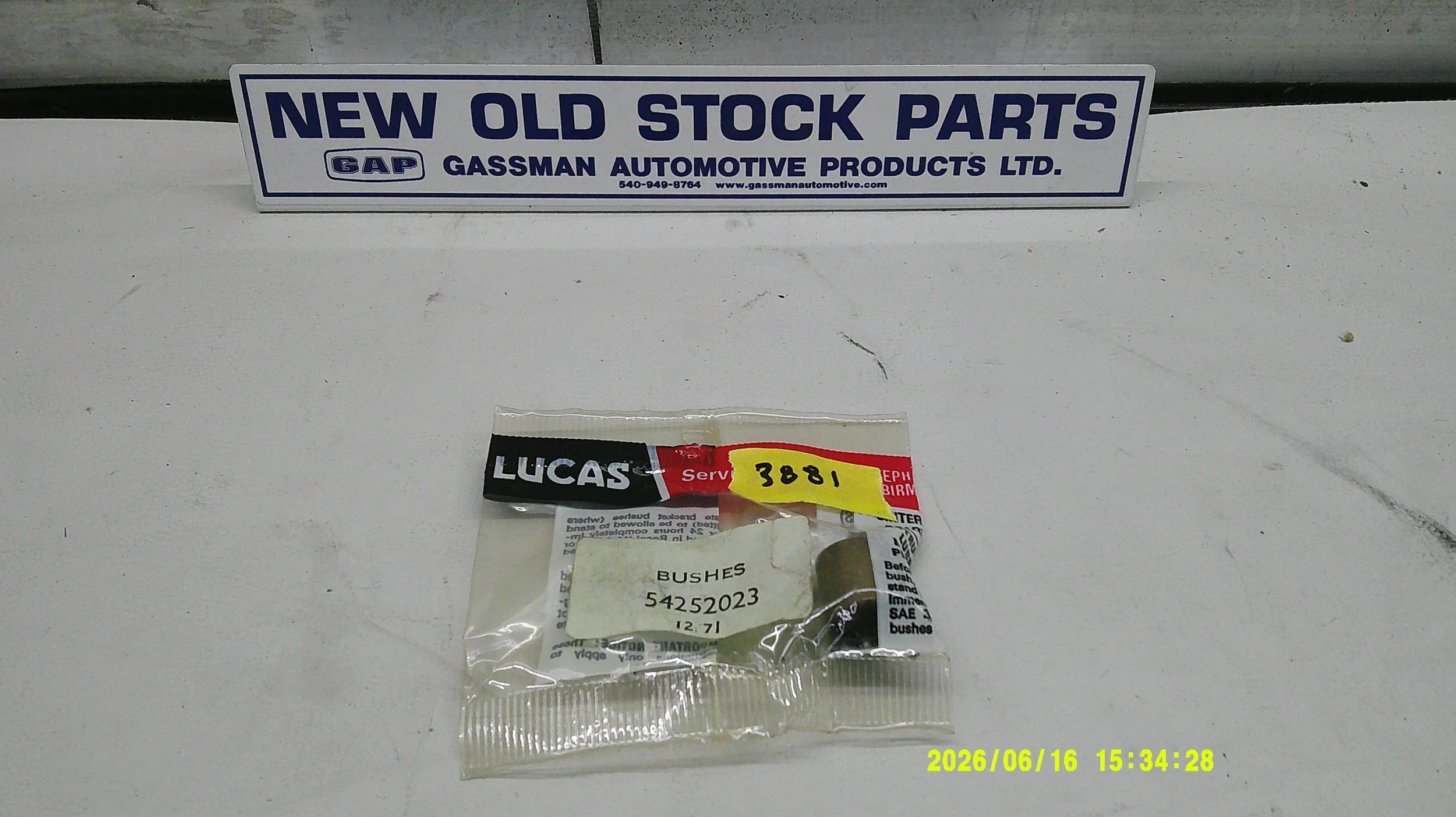 NOS Lucas MG, AH, TR, Ford Starter Bushing