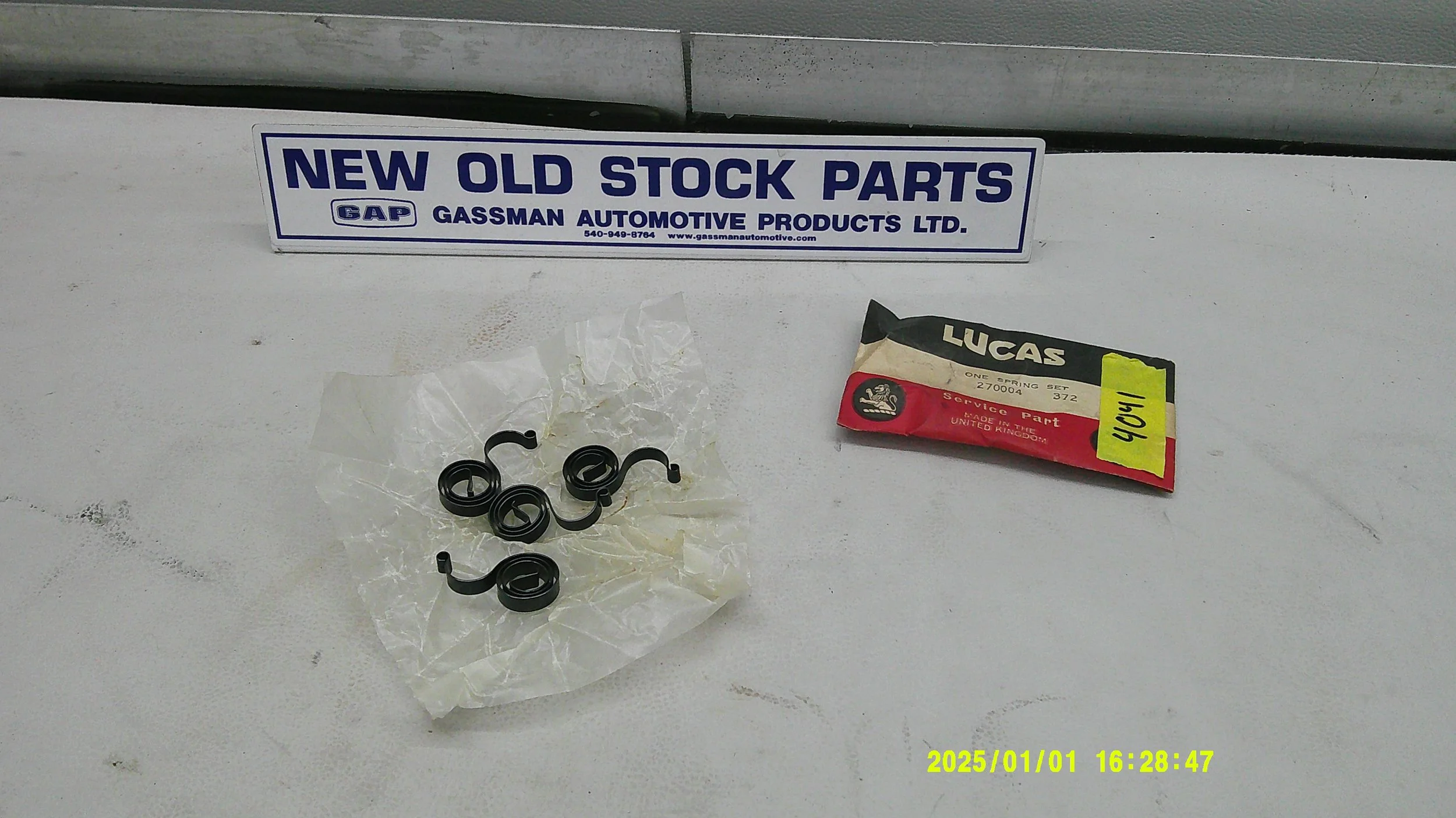NOS Lucas TR MG Starter Motor Brush Tension Spring Set