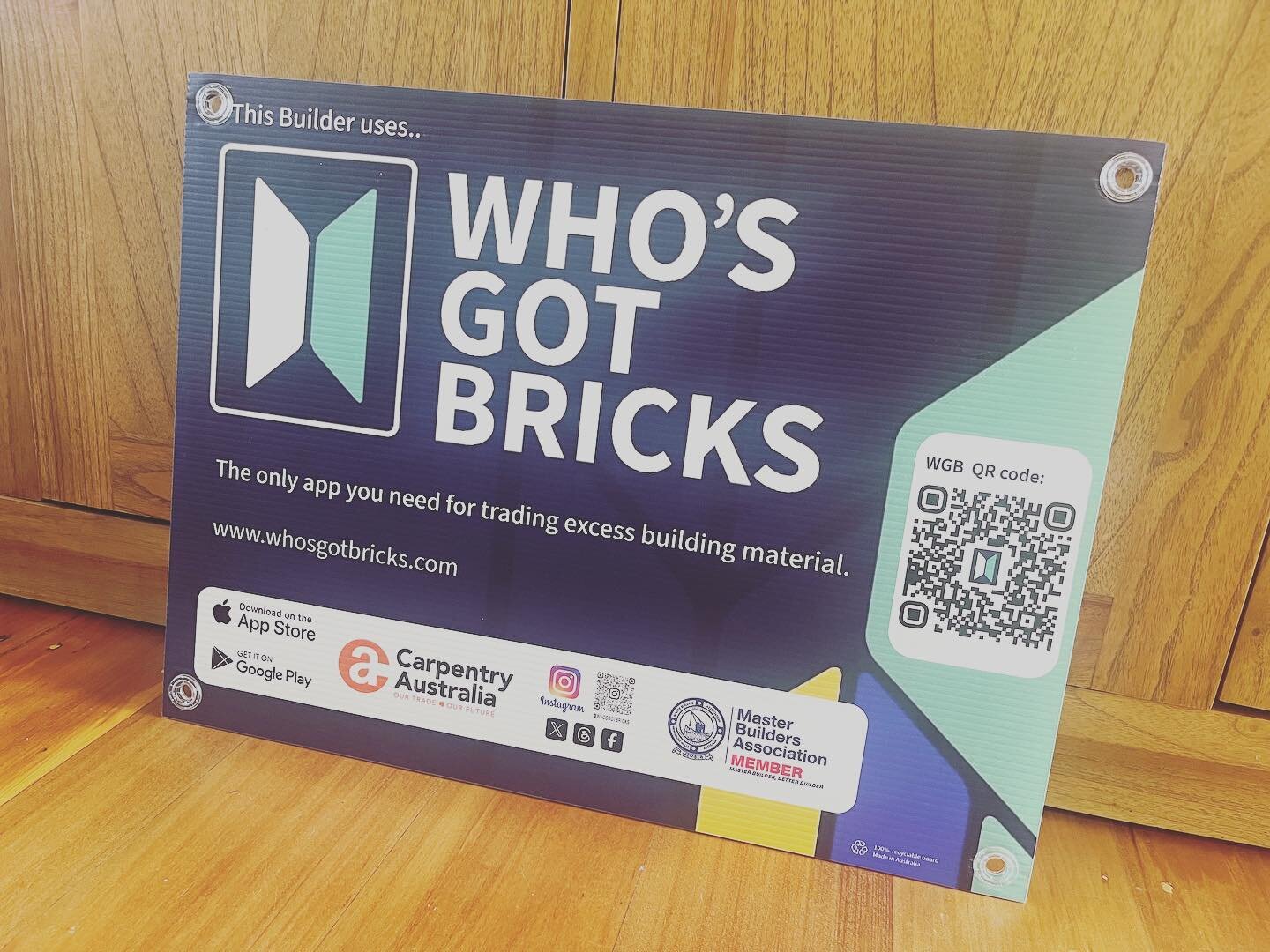 // WHO&rsquo;S GOT BRICKS // Super excited to be taking part in a pilot for @whosgotbricks 
An Australian Start Up creating a market place for builders and renovators to buy and sell excess or reclaimed materials, reducing waste and saving money for 