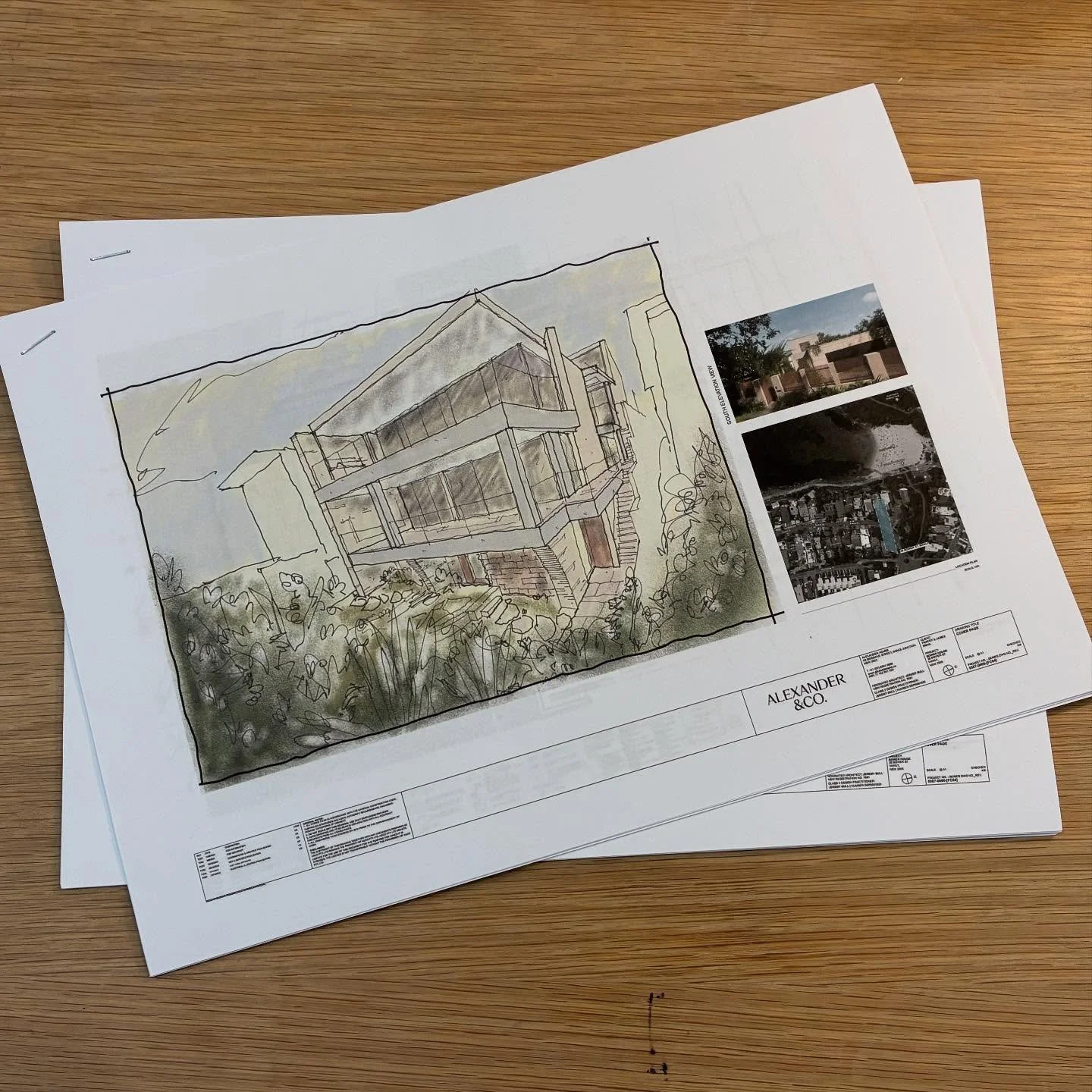 // MEETING PREP // It&rsquo;s still nice to take paper copies to meetings 📝 
.
.
.
#clientside #projectmanagement #shelleybeachhouse #construction