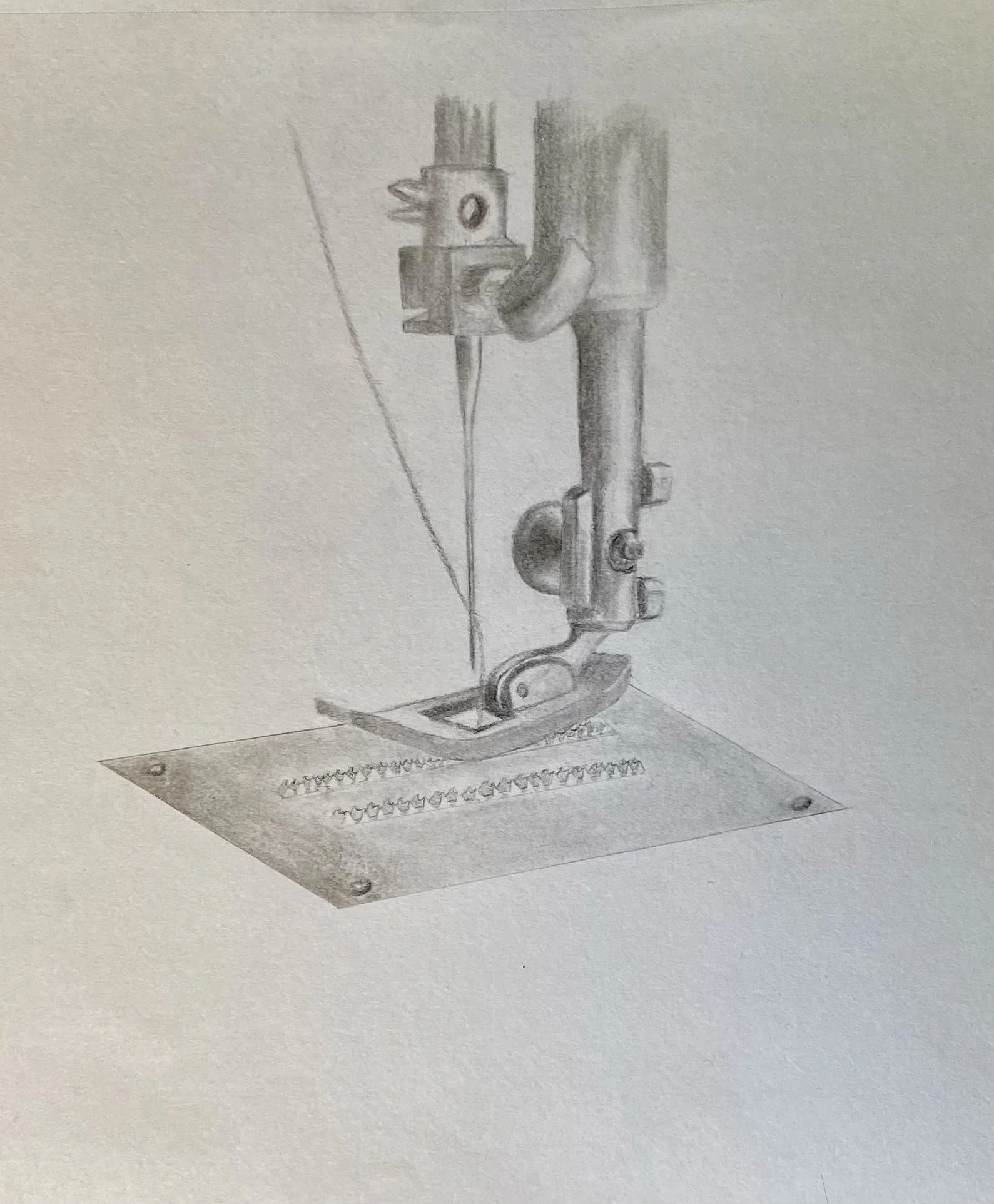 Observational: sewing machine
Pencil on paper, 8" x 10", 2021