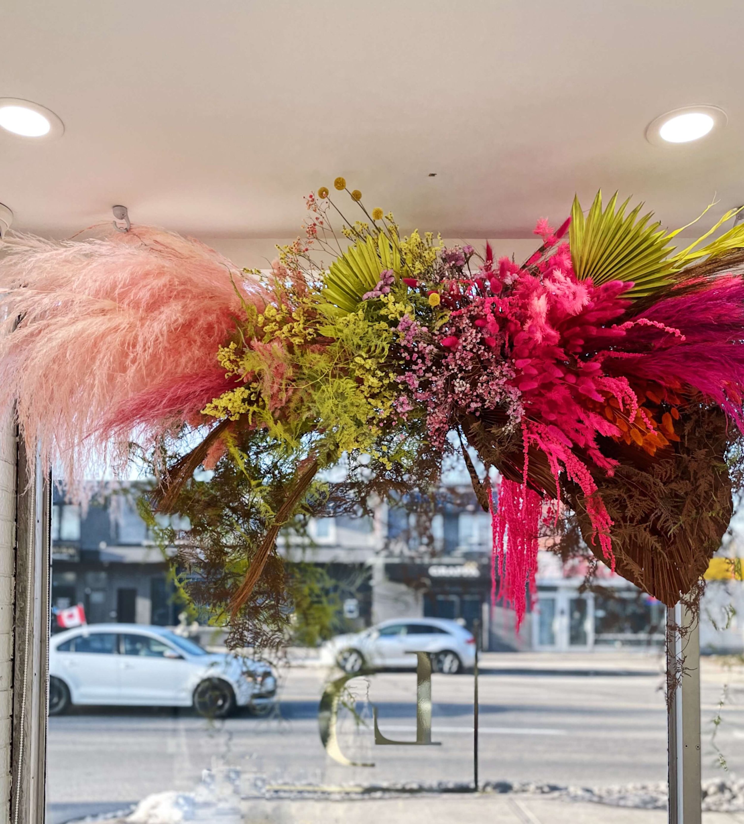 Colourful Hanging Retail Window Display