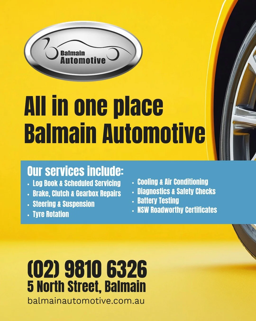 Everything Your Car Needs &mdash; All in One Place 🚗✨

From daily drives to luxury rides, we&rsquo;ve got everything needed to keep your pride and joy in top condition.

Our services include:
🔧 Log Book &amp; Scheduled Servicing
🛠 Brake, Clutch &a