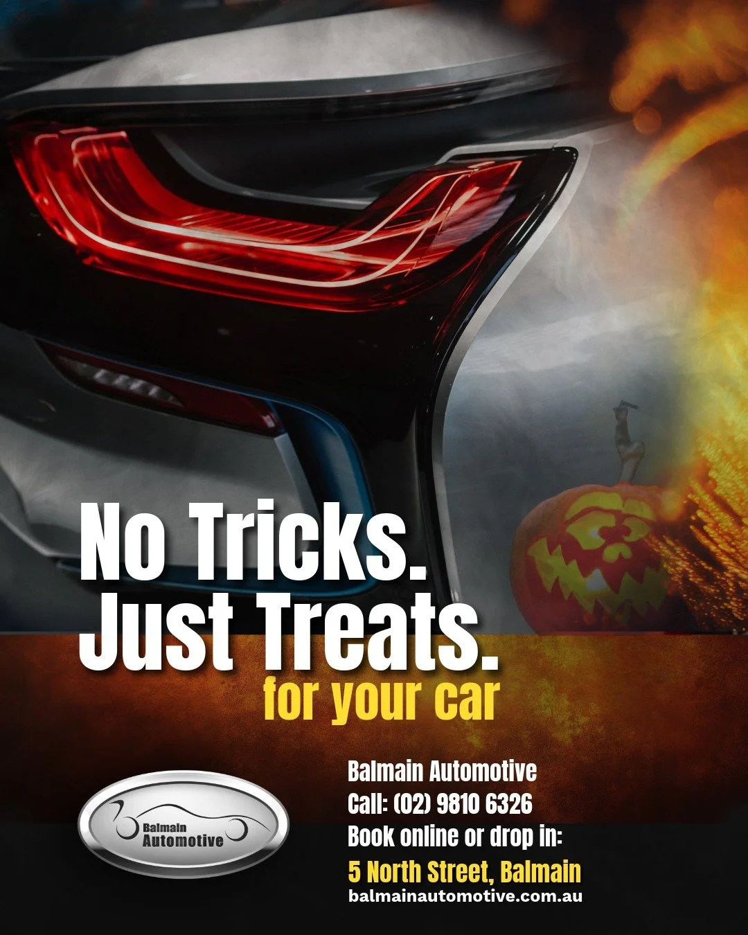 No Tricks, Just Treats for Your Car

Halloween&rsquo;s coming&hellip; but when it comes to your car, skip the scares!
Keep your European drive running smooth and worry-free with a service that treats your car right. No tricks, just expert care.
BMW &