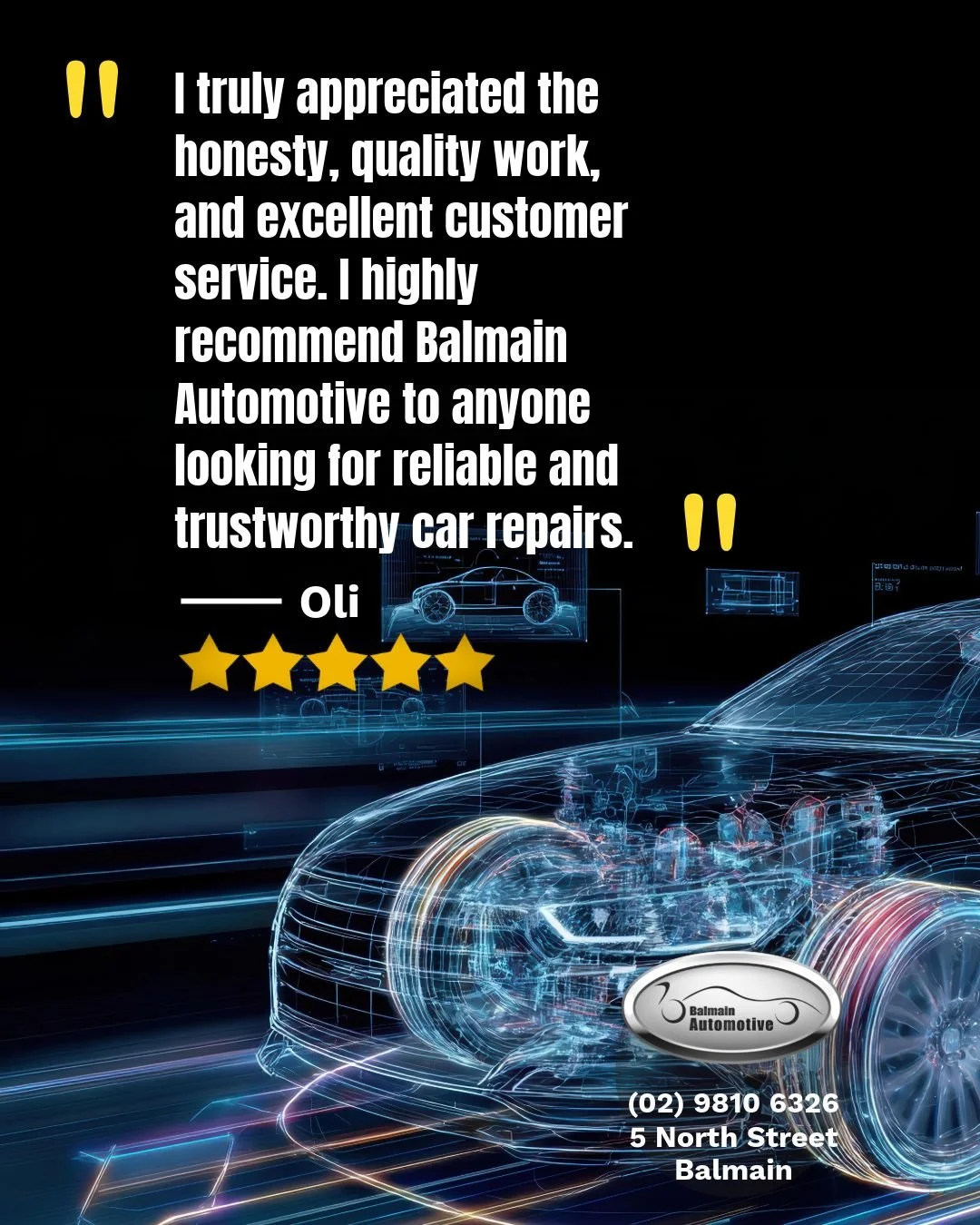 We&rsquo;re incredibly grateful for reviews like this 🙏

&ldquo;From the moment I walked in, the team was professional, honest and genuinely helpful&hellip;&rdquo;

One thing we strongly believe in at Balmain Automotive is showing, not just telling.