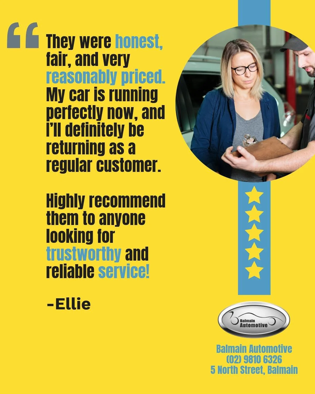 Another happy customer 💙🚗

We love hearing that our customers feel looked after from start to finish.

&ldquo;They were honest, fair, and very reasonably priced. My car is running perfectly now, and I&rsquo;ll definitely be returning as a regular c