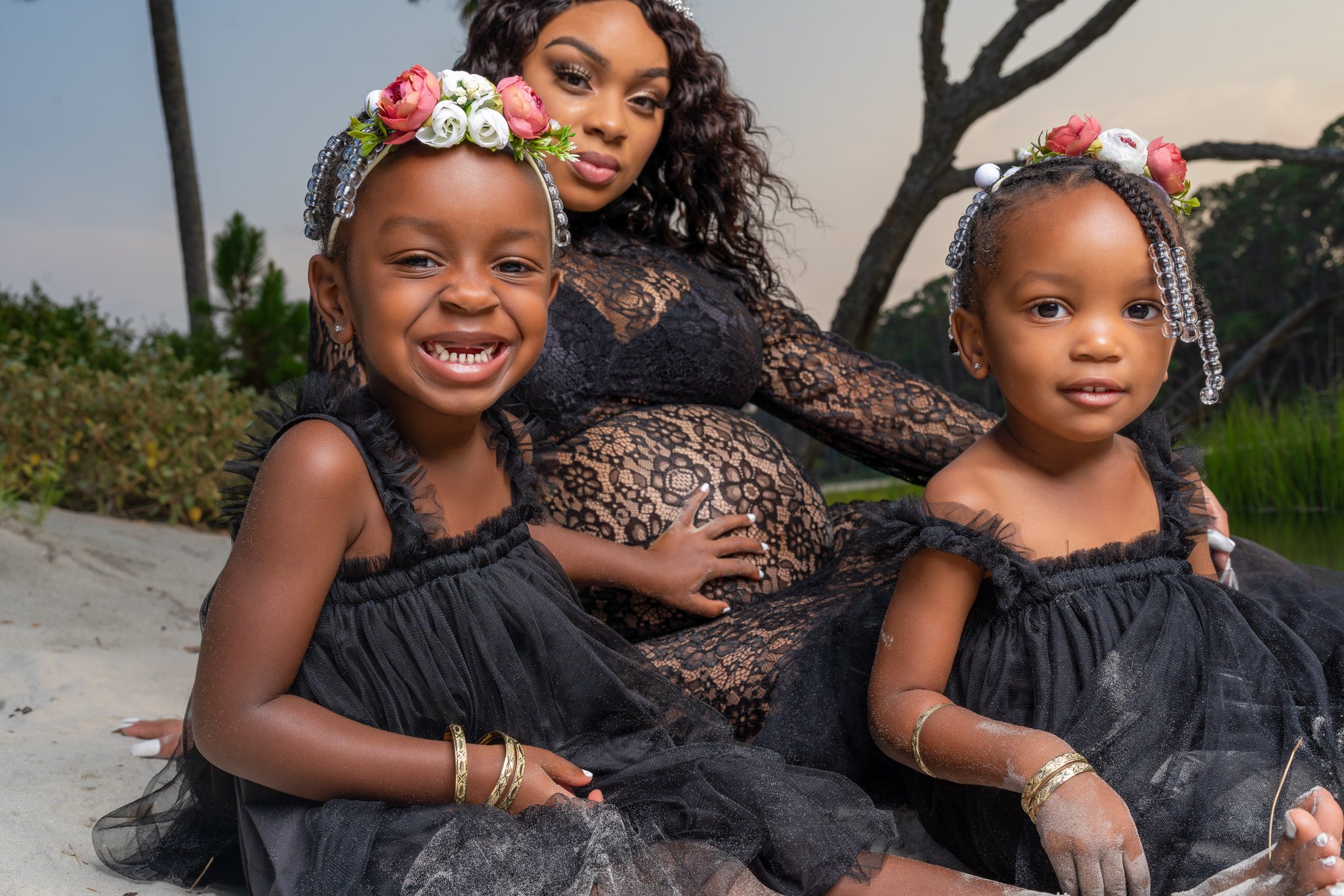 Beach photoshoot in Huntington Island South Carolina
