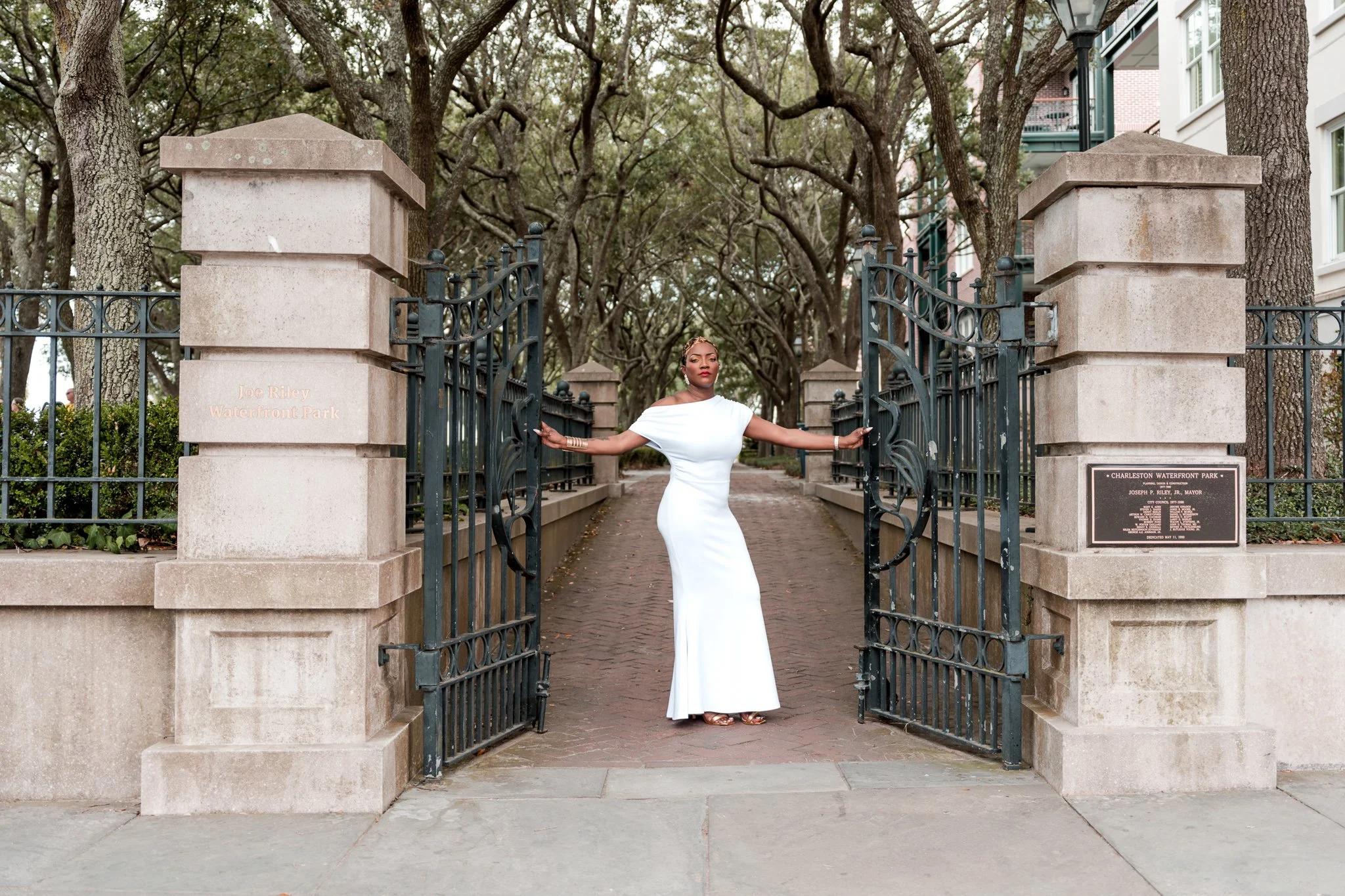 Romantic Charleston engagement photography showcasing April and Willie's love story.