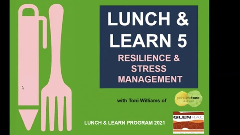 Lunch &amp; Learn 5 - Resilience &amp; Stress Management