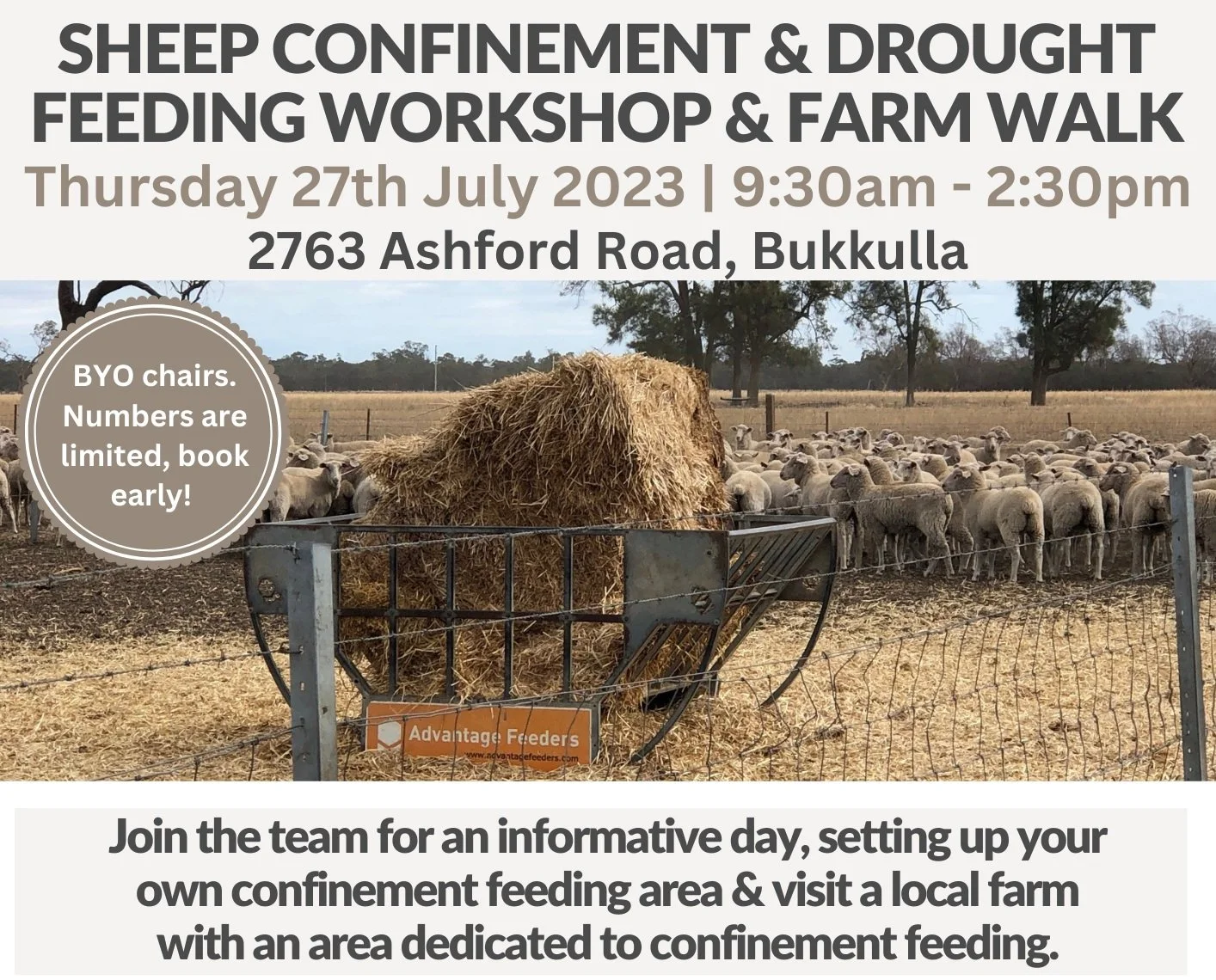 Media Release: Join GLENRAC to prepare for drought feeding