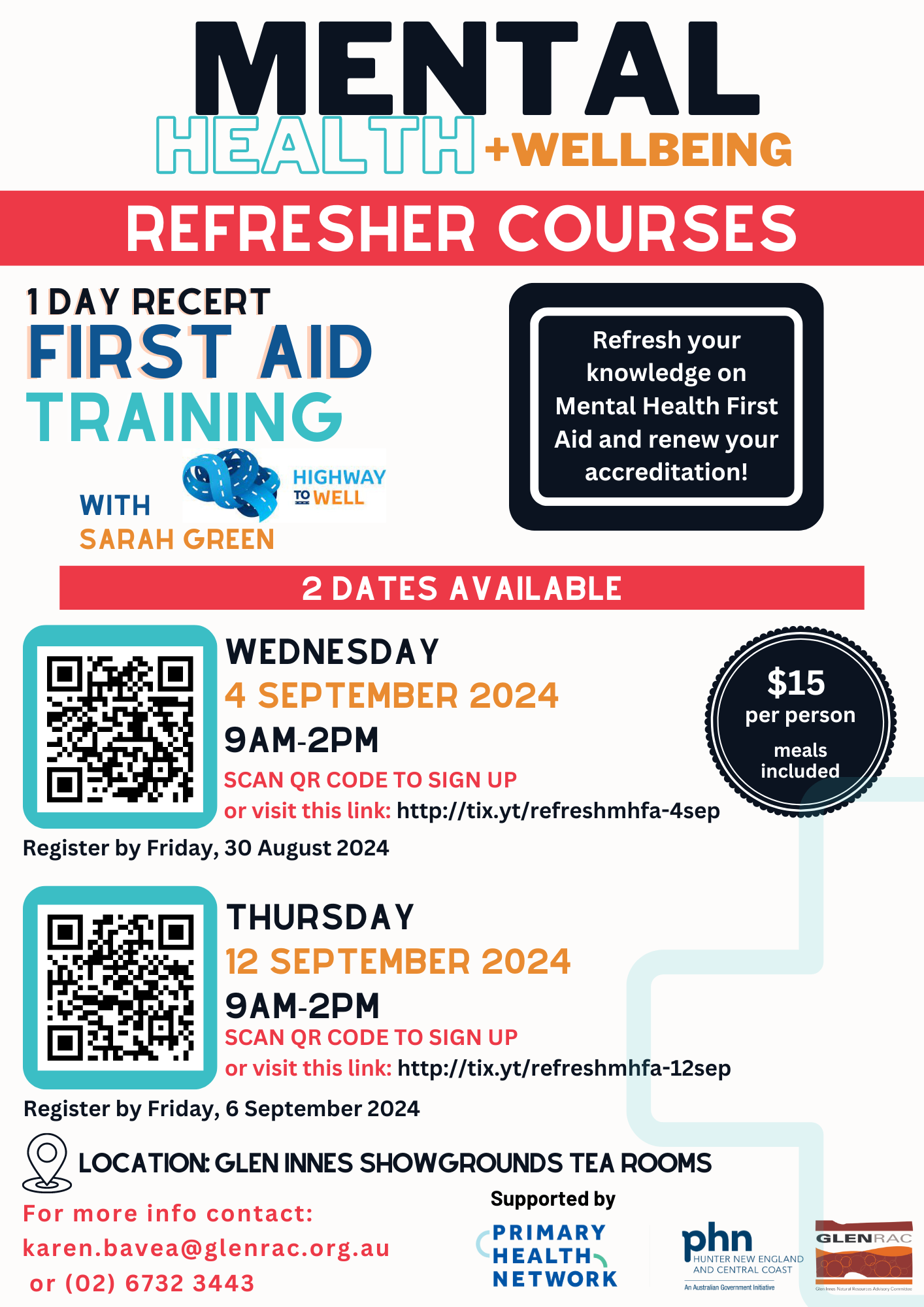 Mental Health First Aid Refresher #1 — GLENRAC