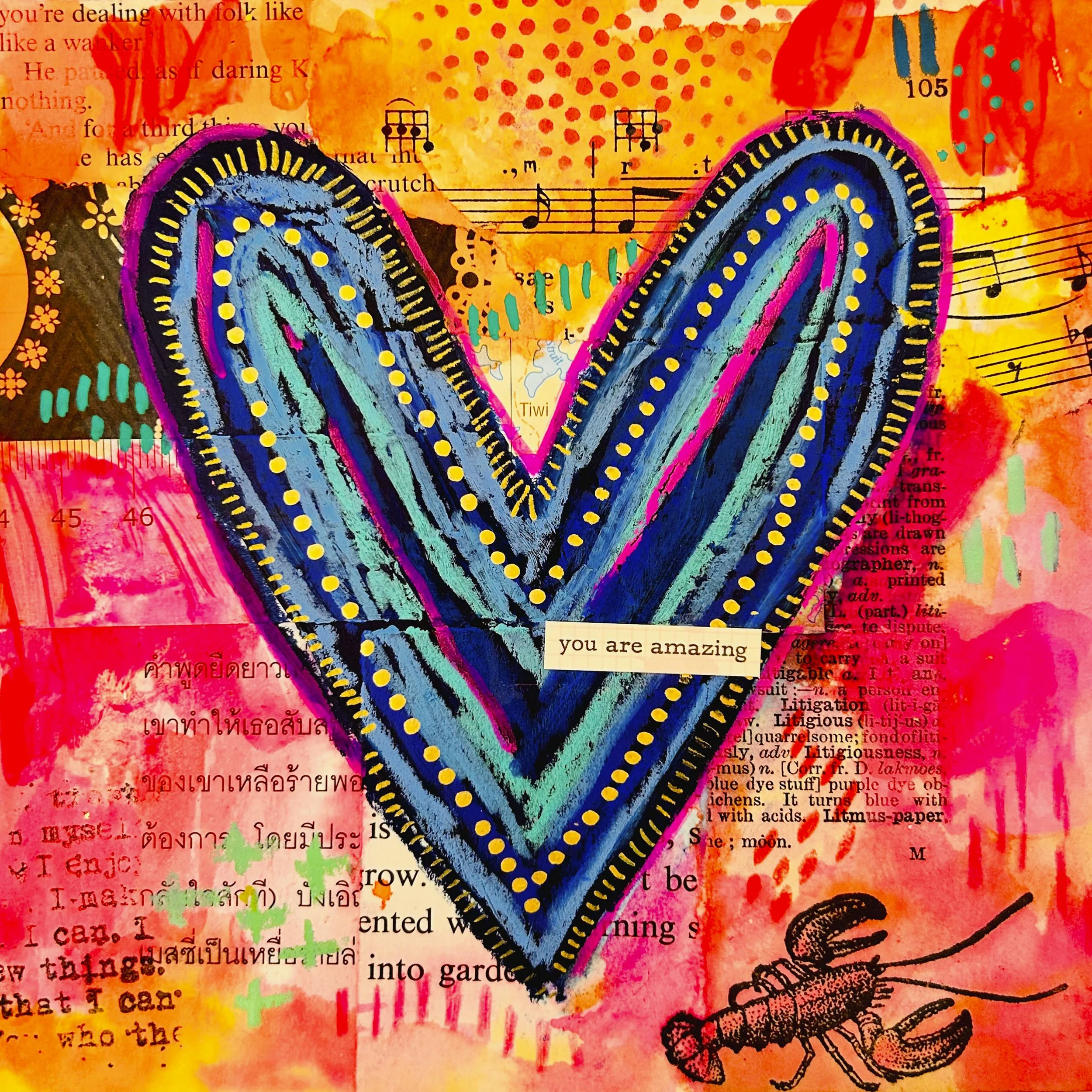 Yvette's Mixed Media Workshop-Bribie Island Friday 10th April 2026