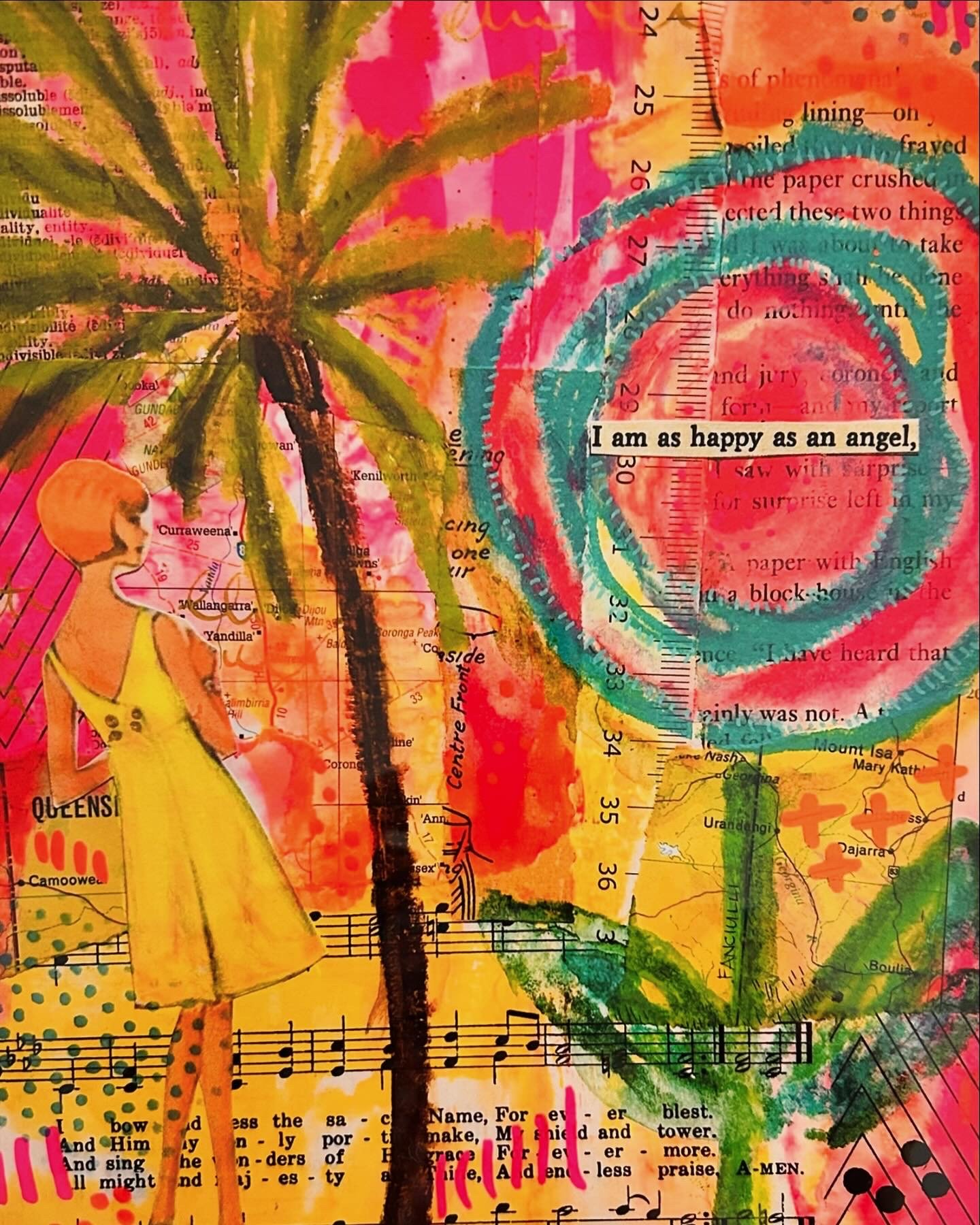 Full day Mixed Media Workshop with Yvette - Saturday 7th December 2024 9am-4pm