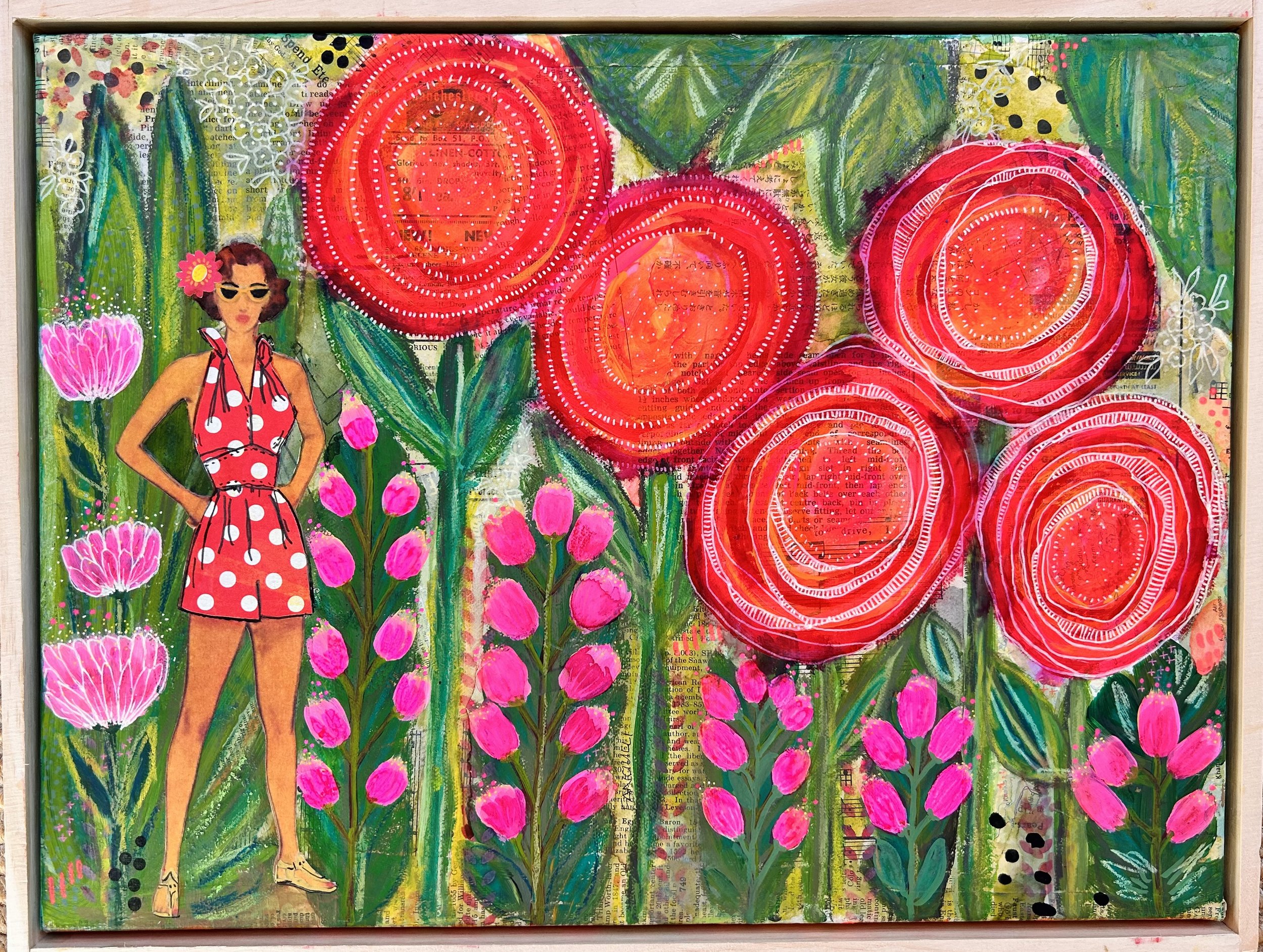 ORIGINAL MIXED MEDIA "Raelene"
