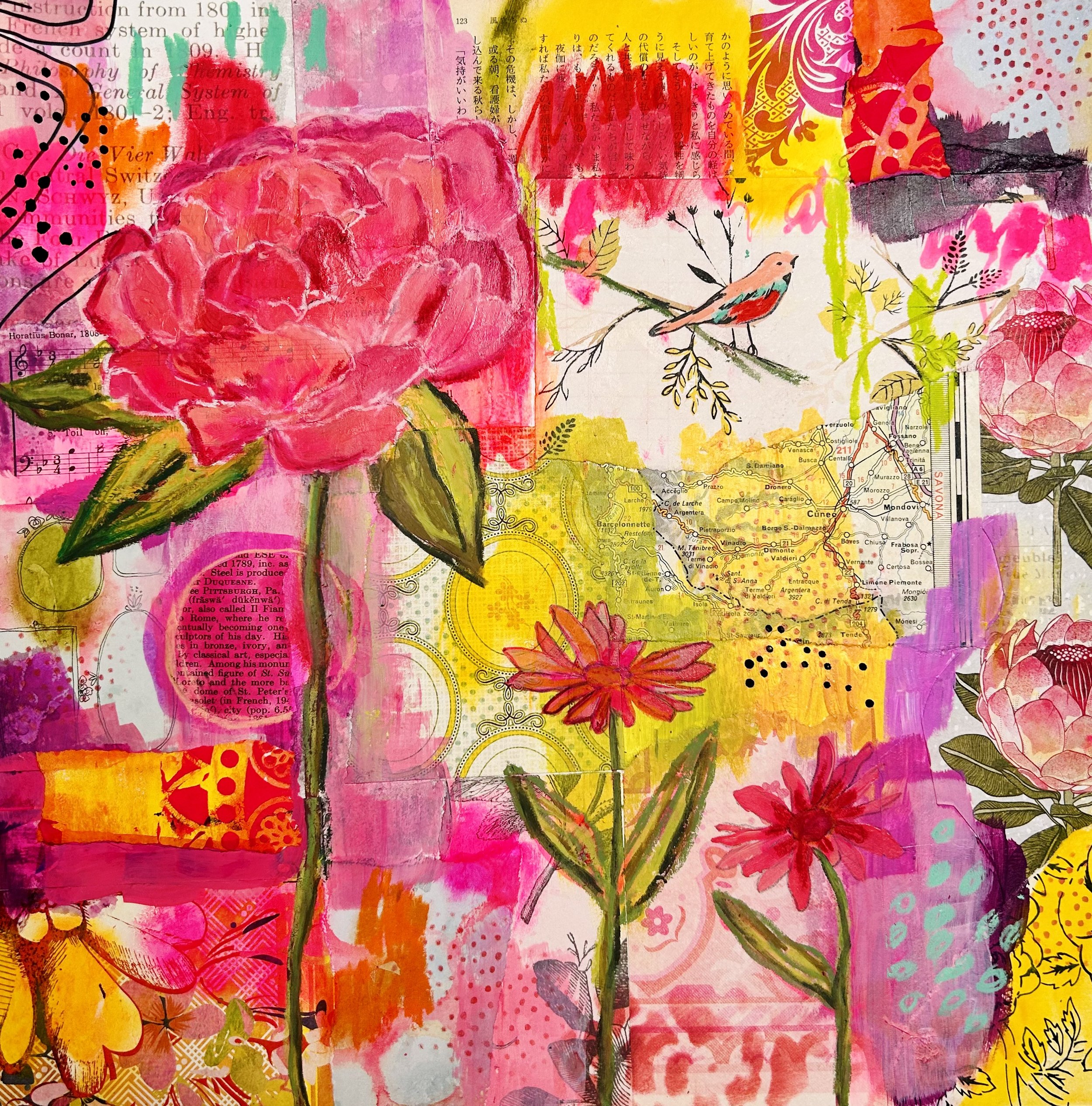 NEW LOCATION- Studio On Brunswick -Mixed Media Workshop with Yvette- SUNDAY 23/3/25 10am-2pm