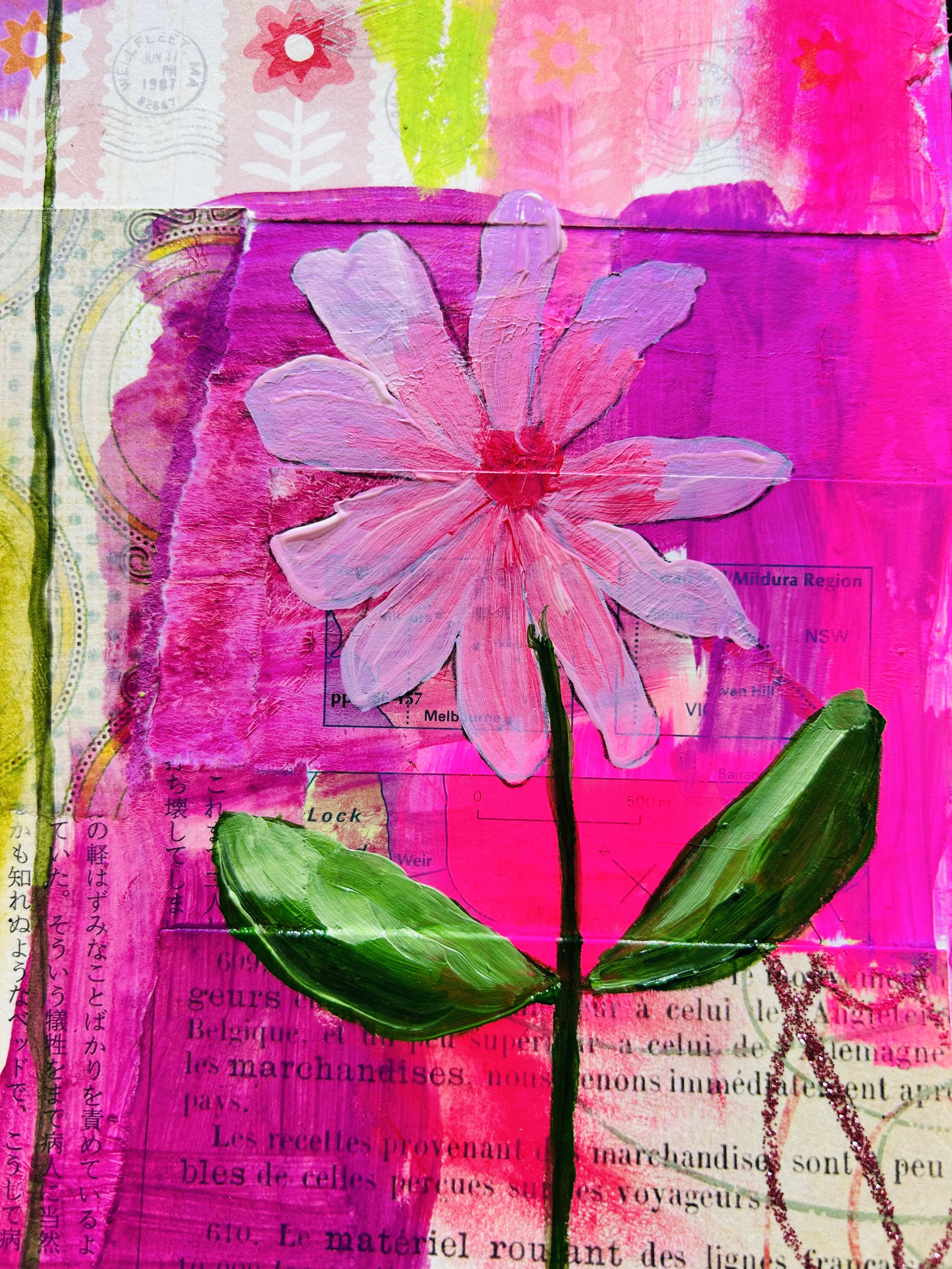Mixed Media Workshop with Yvette - Sunday April 13th 2025 9.30am-12.30pm
