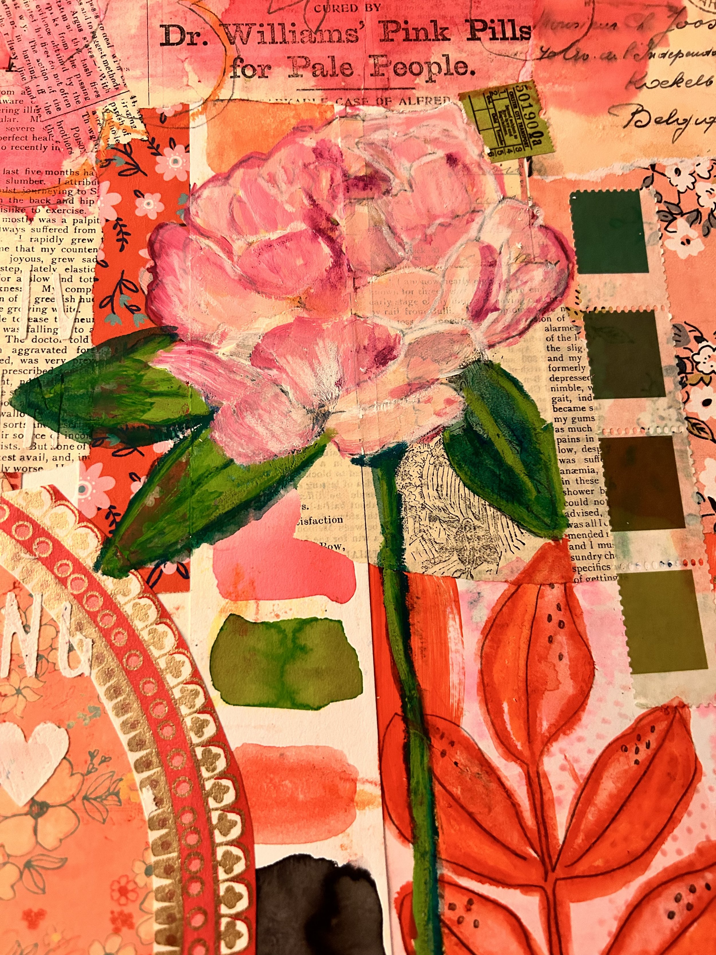 Full Day Mixed Media Workshop with Yvette APRIL 6th 2024 from 9-5pm