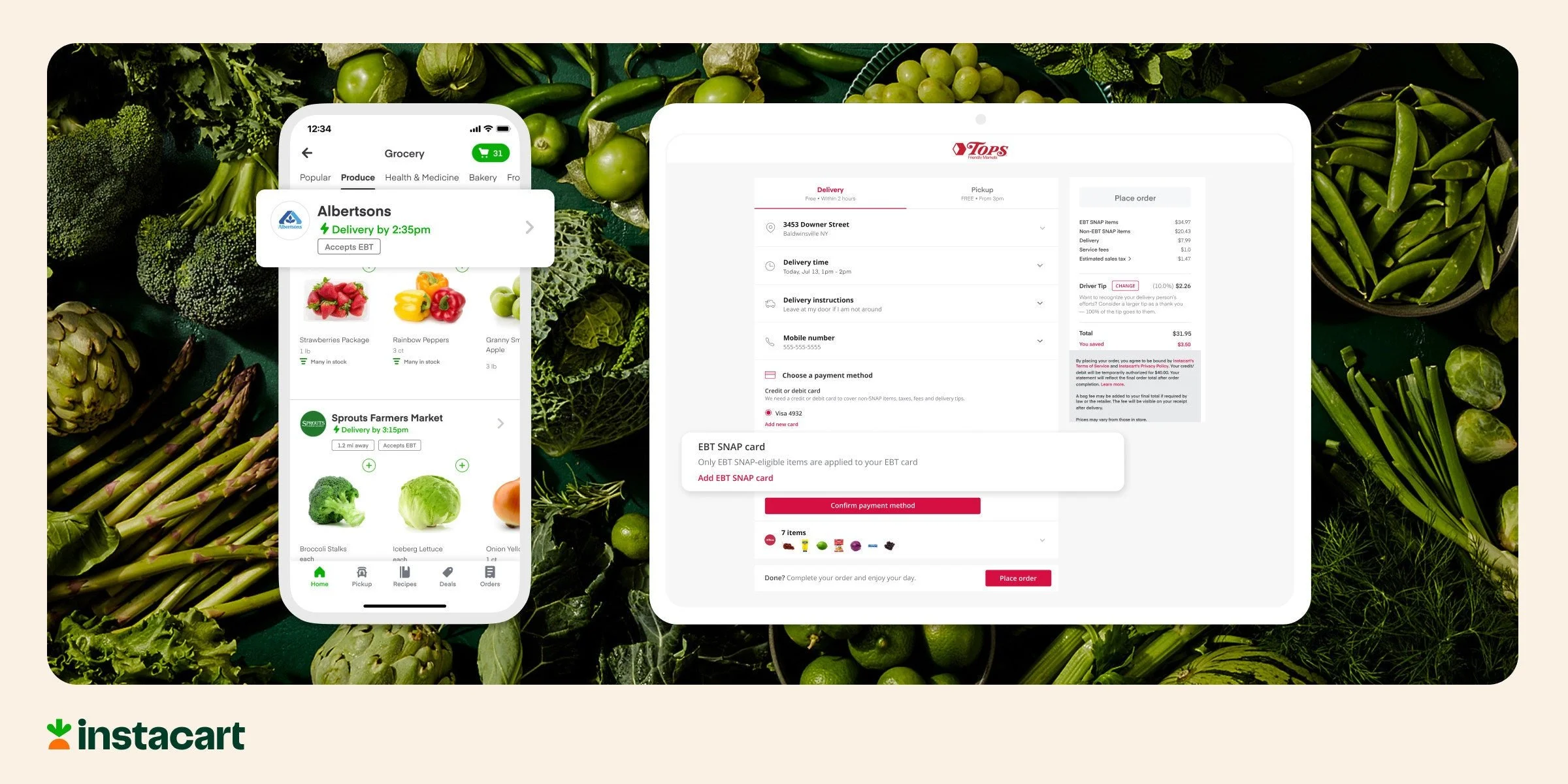 Instacart now lets grocers accept EBT SNAP payments online