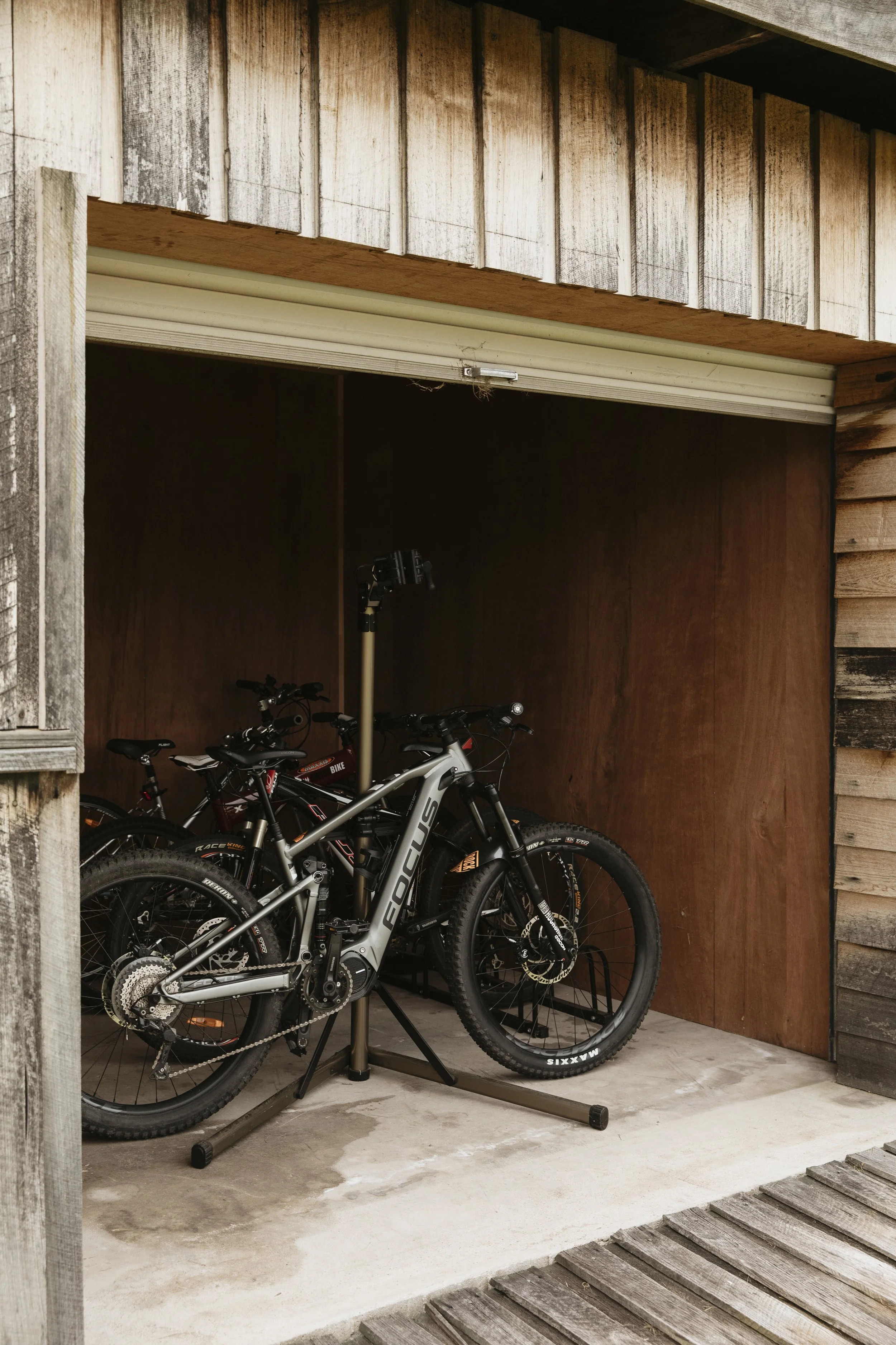 Secure bike storage shed