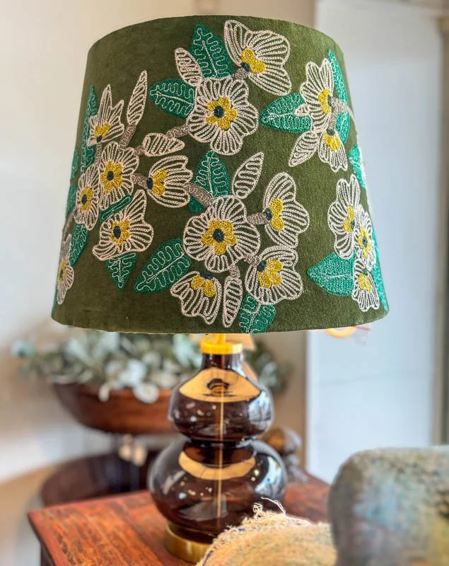 Poppy Velvet Lamp Shade